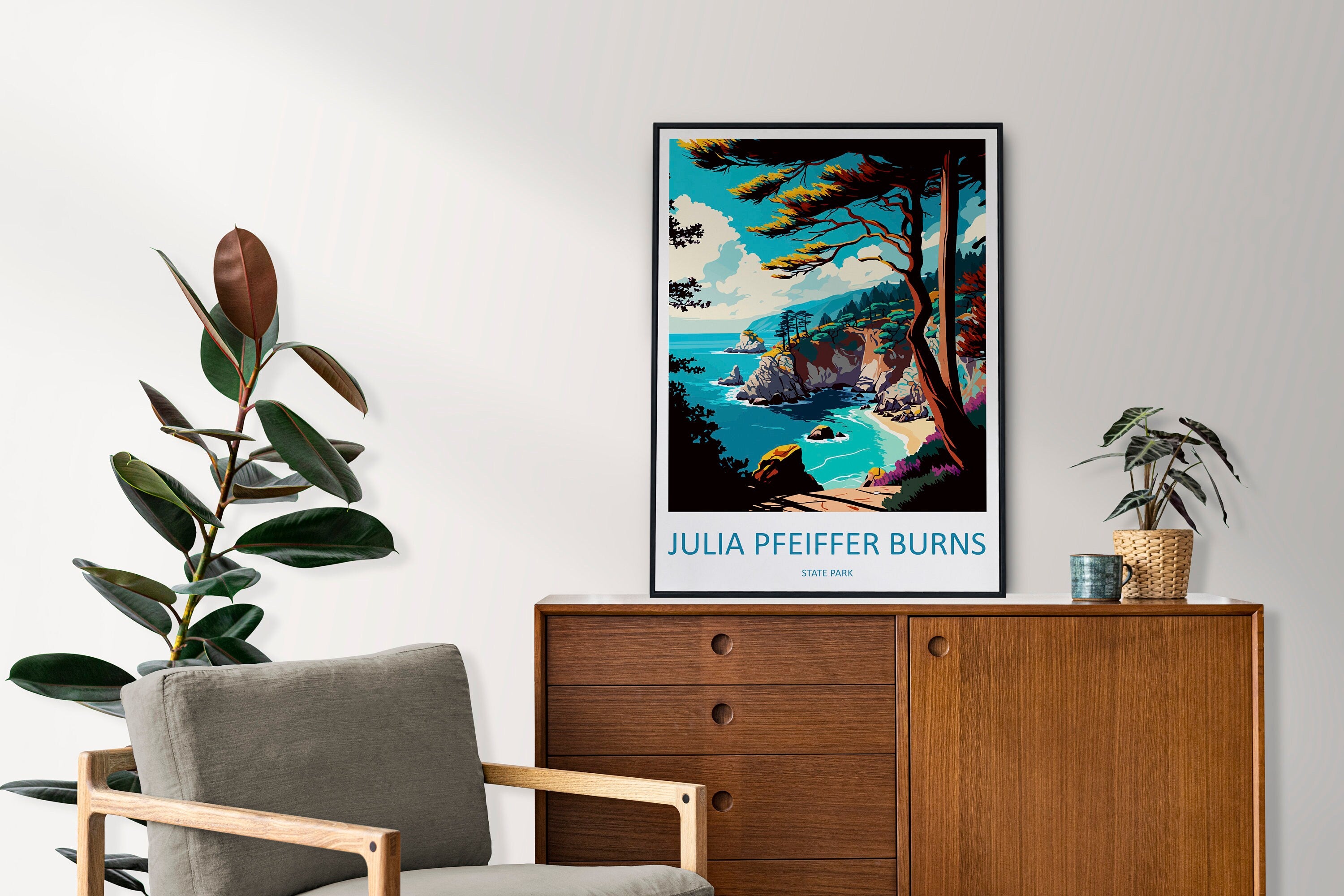 Julia Pfeiffer Burns State Park Travel Print