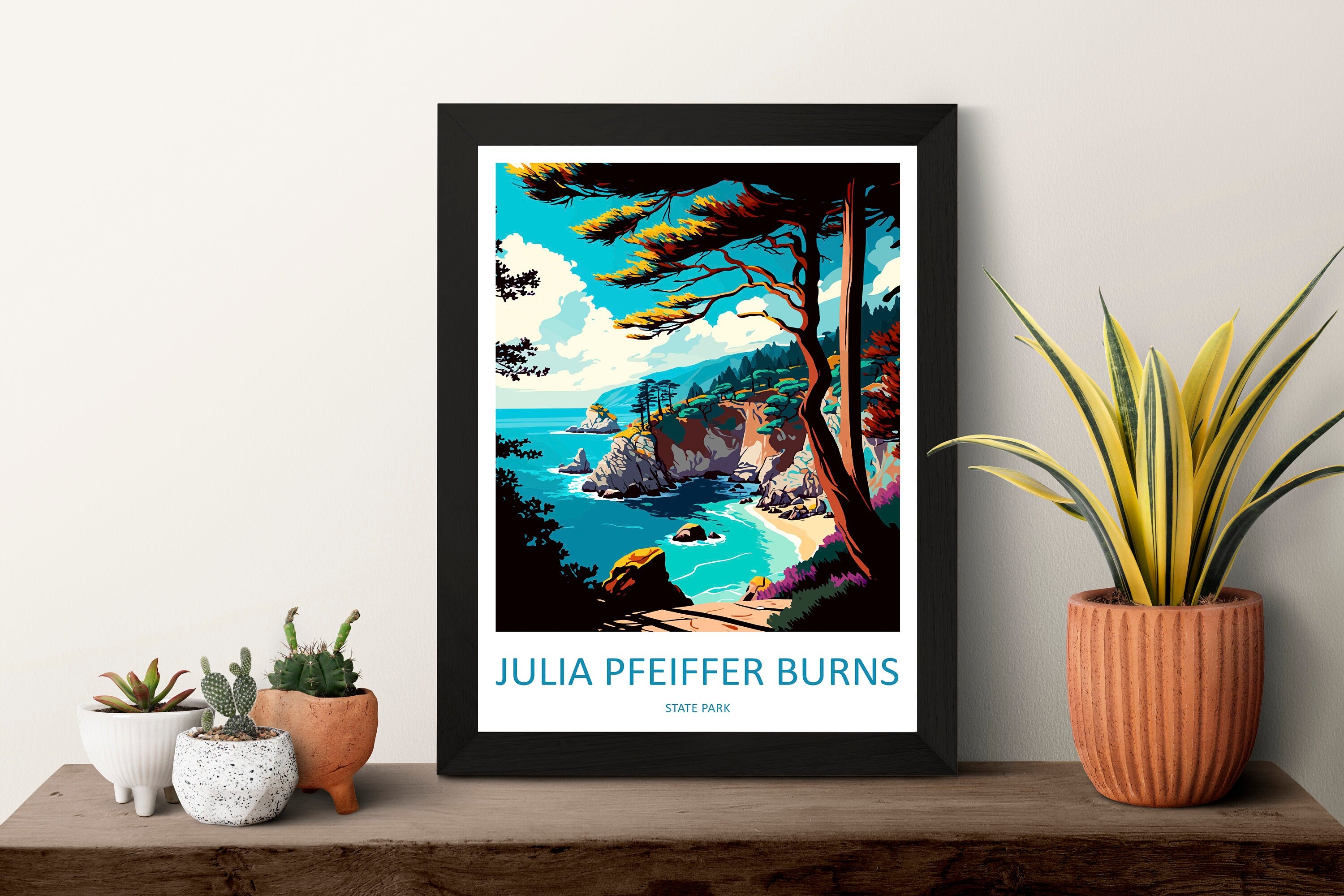 Julia Pfeiffer Burns State Park Travel Print