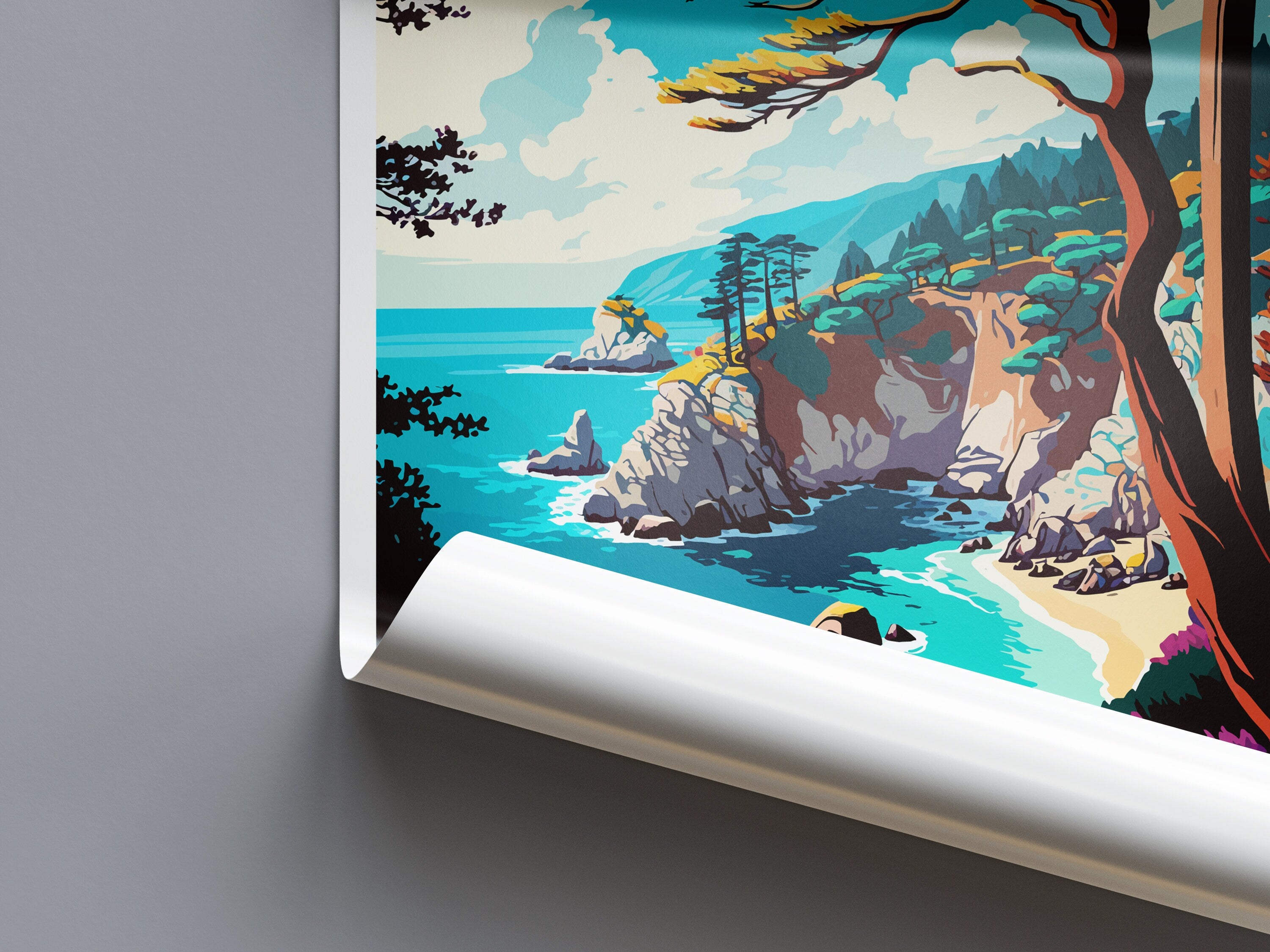 Julia Pfeiffer Burns State Park Travel Print