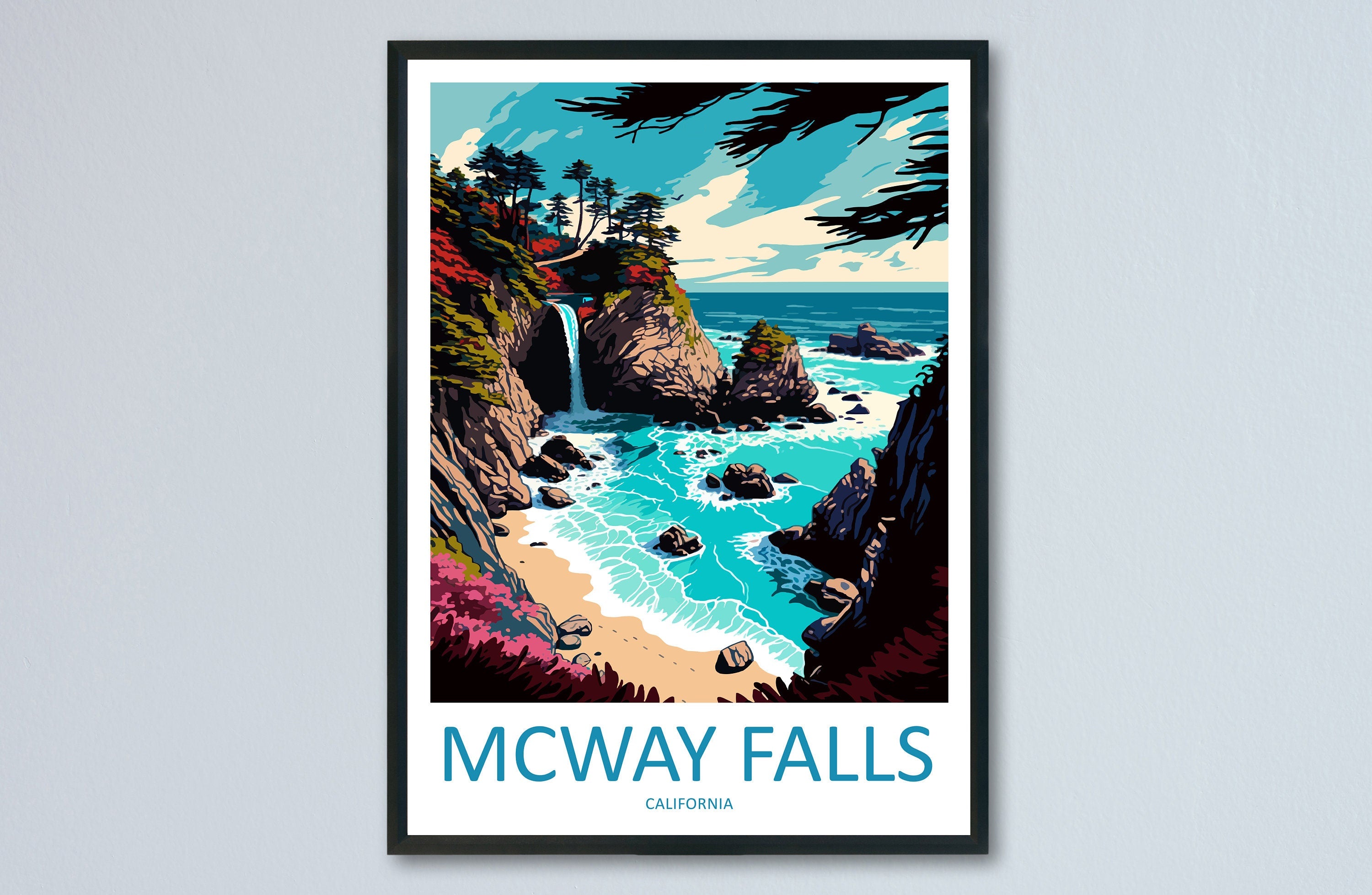 Mcway Falls Travel Print