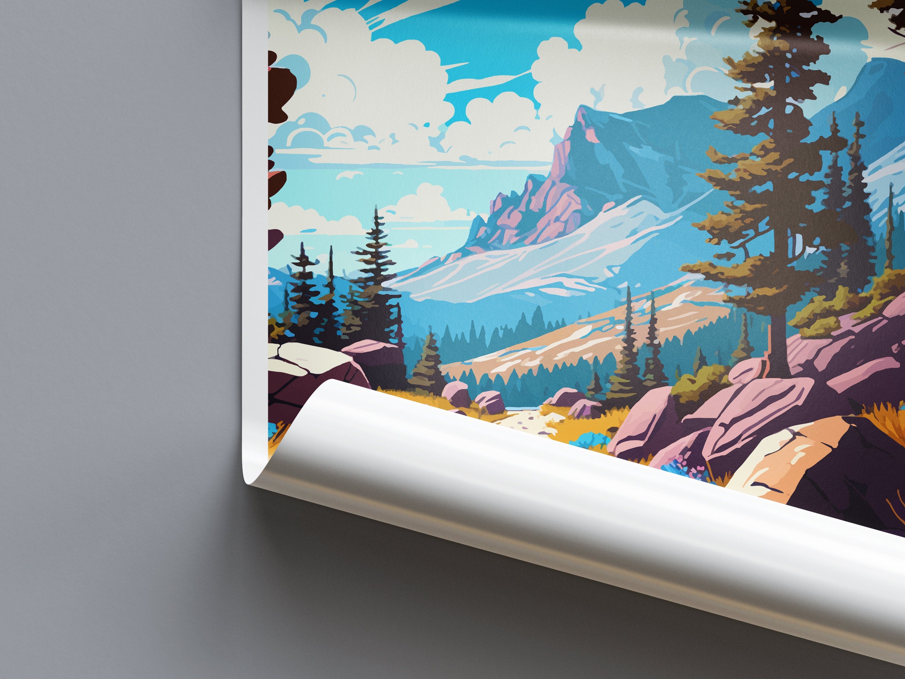 Pacific Crest Trail Travel Print