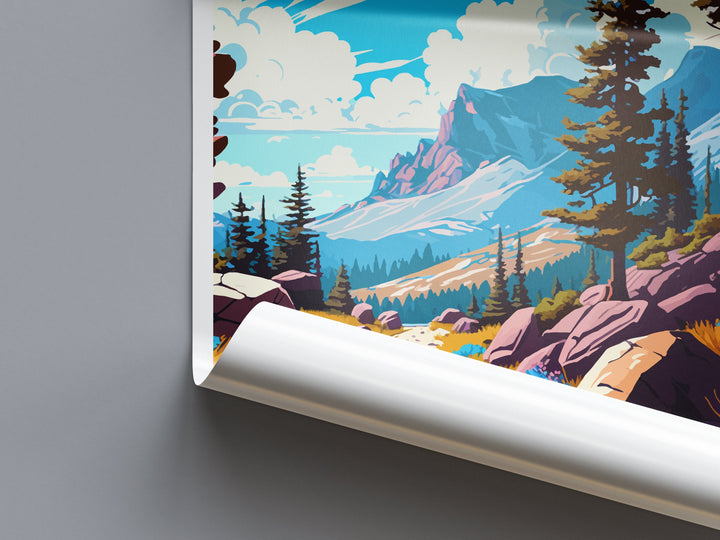 Pacific Crest Trail Travel Print Wall Art Pacific Crest Trail Wall Hanging Home Décor Pacific Crest Trail Gift Art Lovers California Art