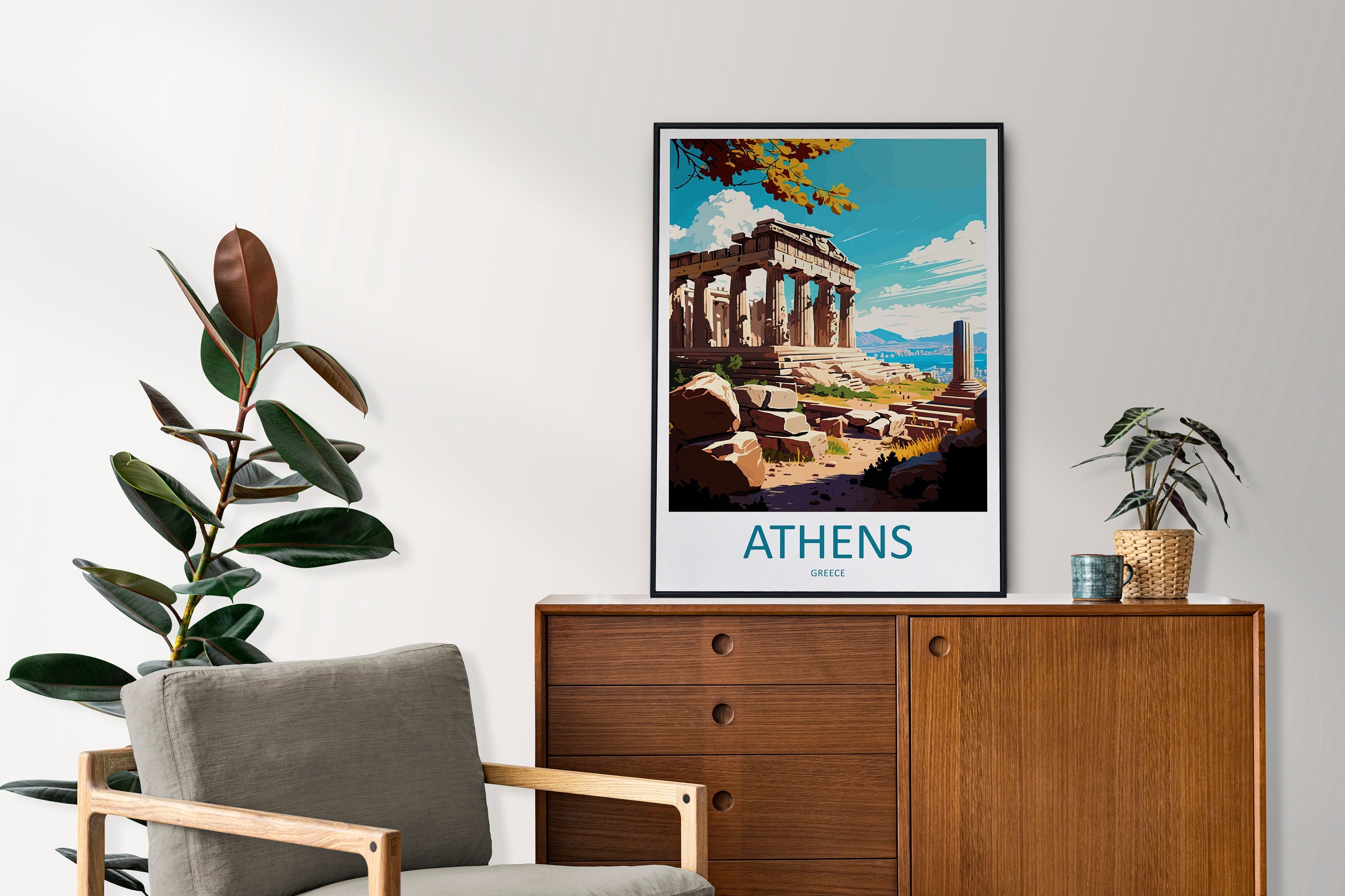 Athens Travel Print