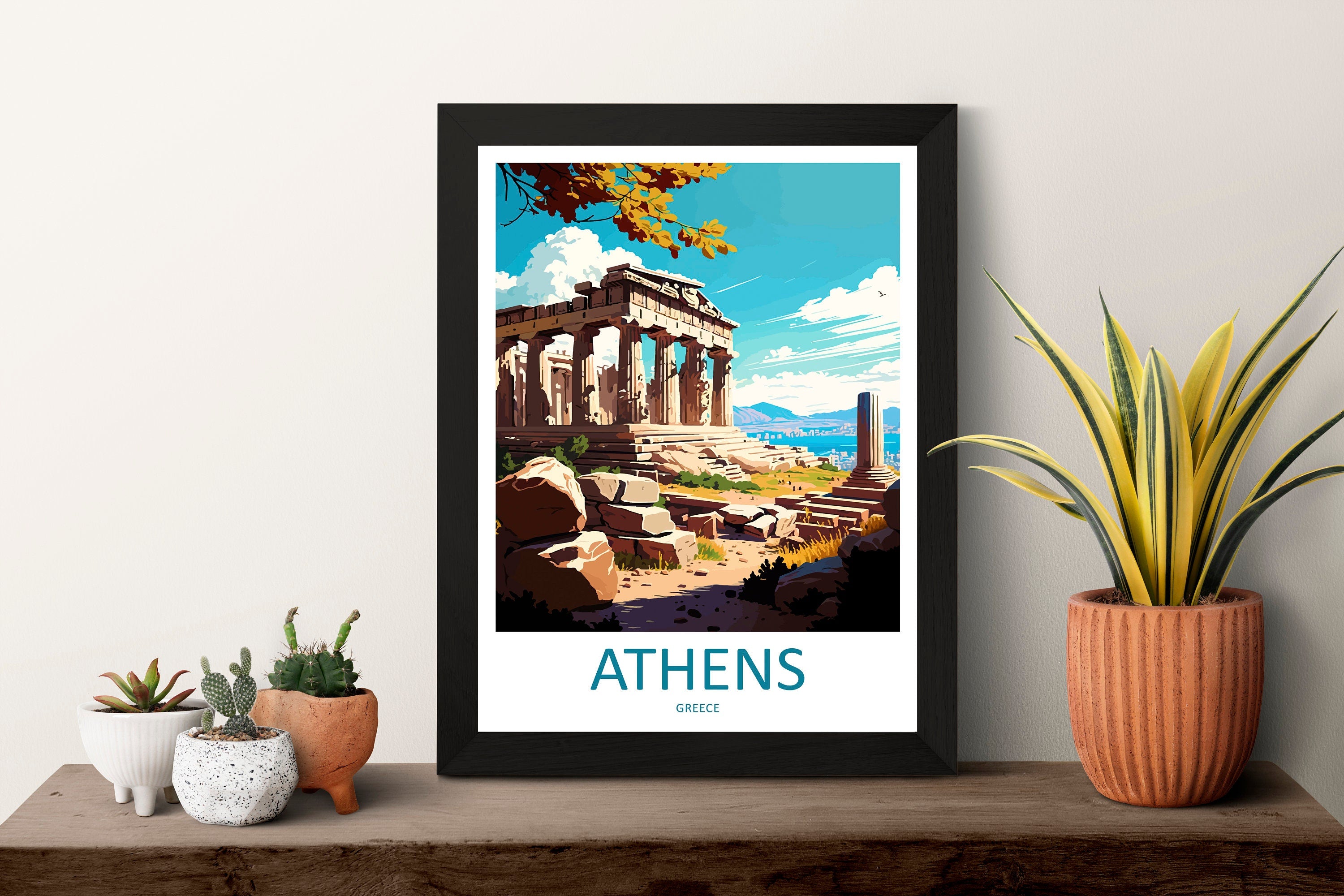 Athens Travel Print