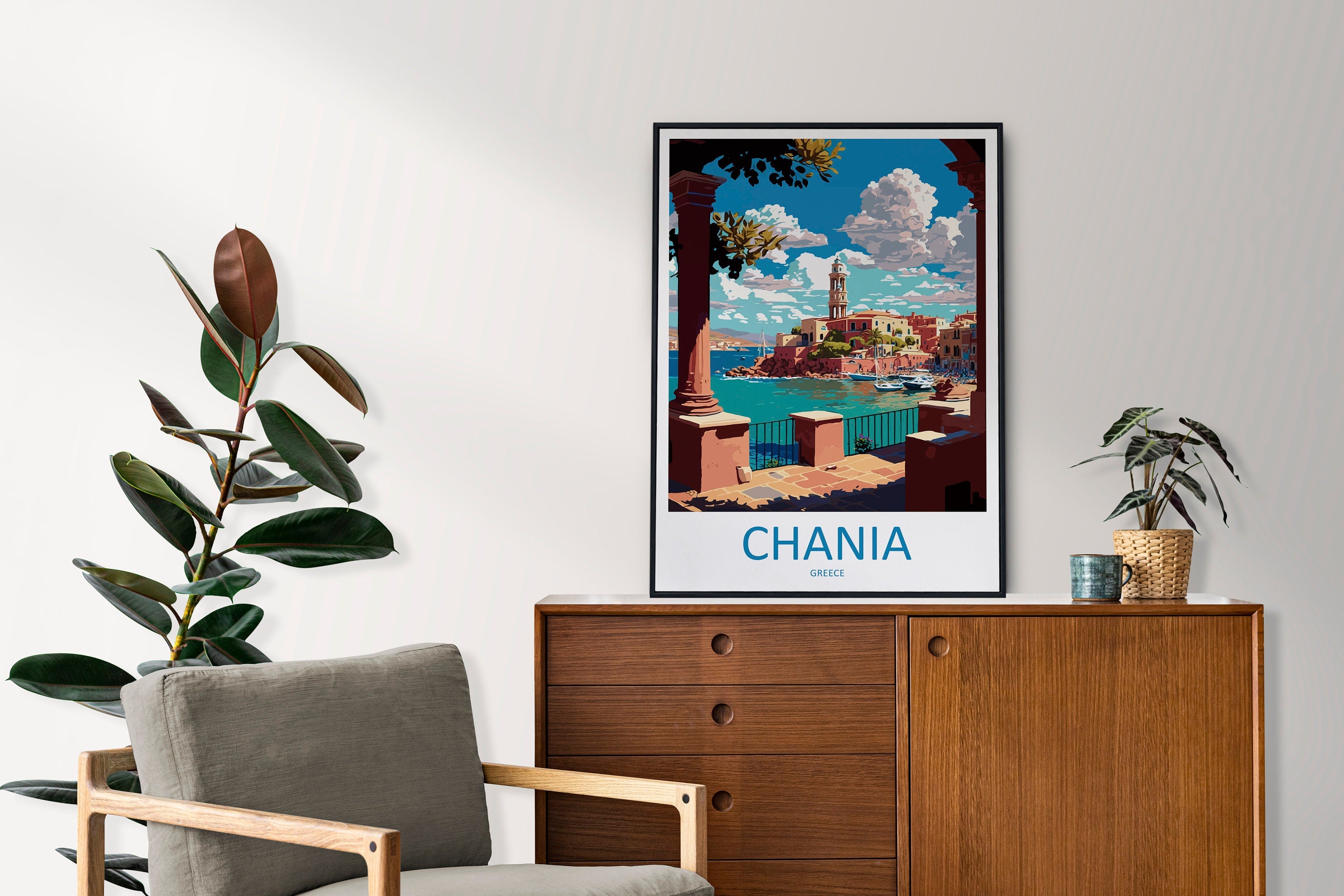 Chania Travel Print