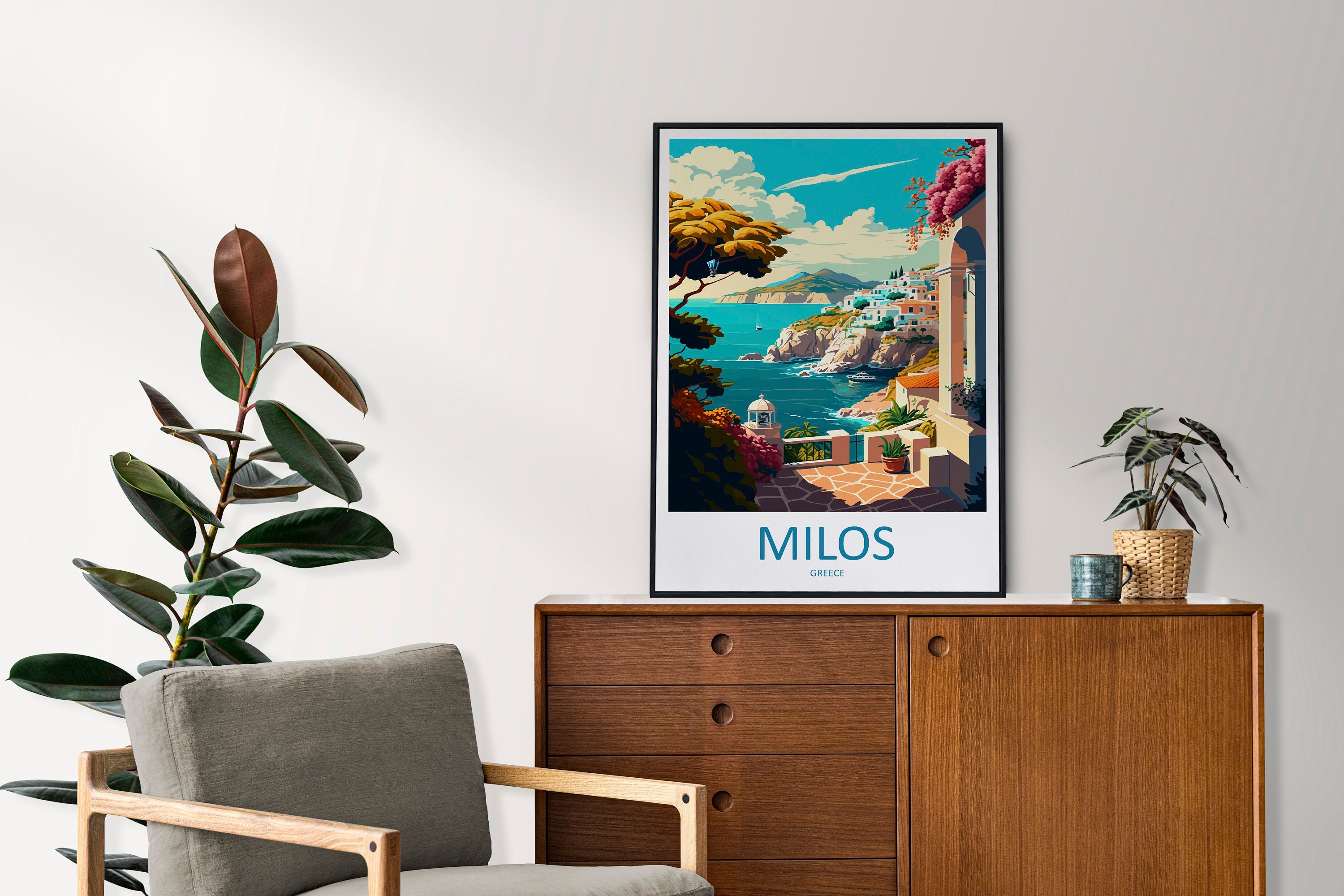 Milos Travel Print