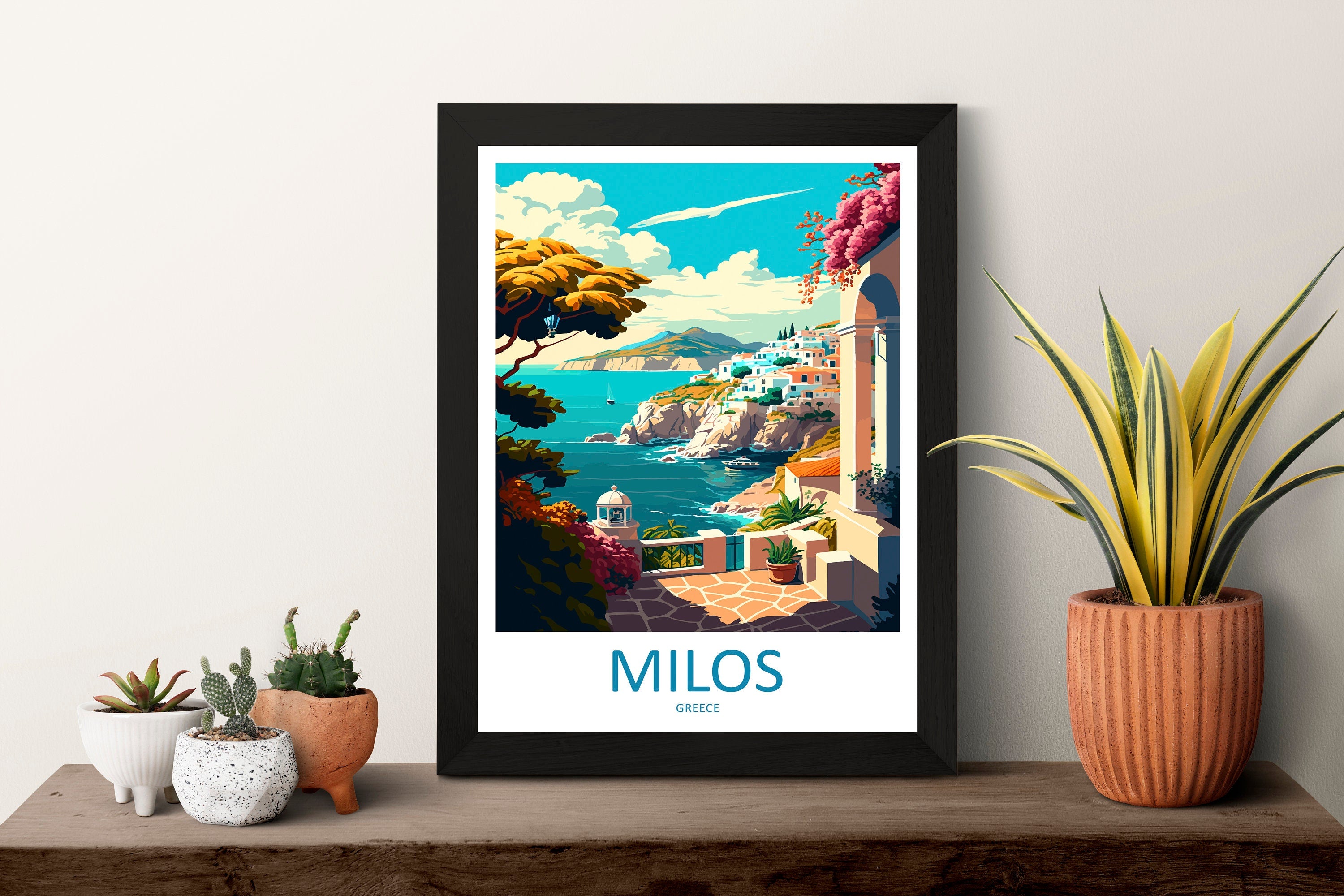 Milos Travel Print