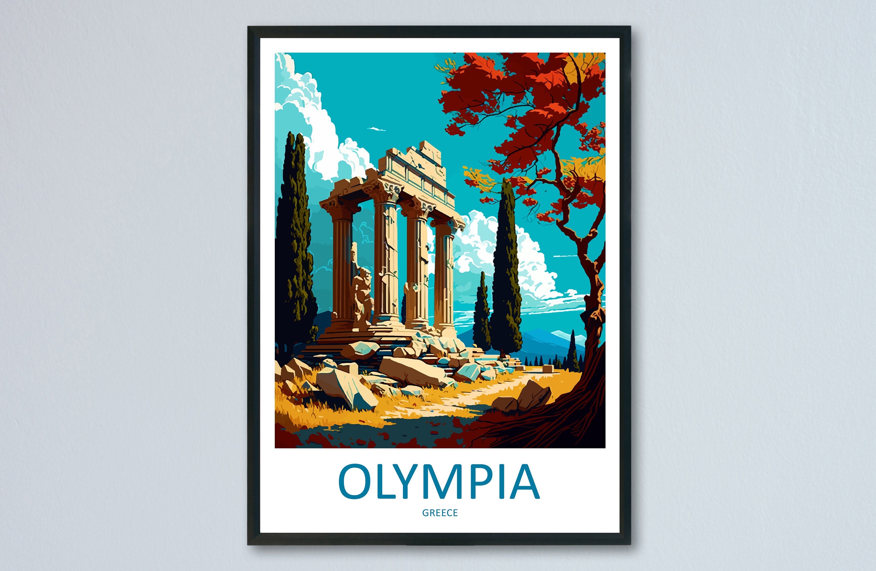 Olympia Travel Print