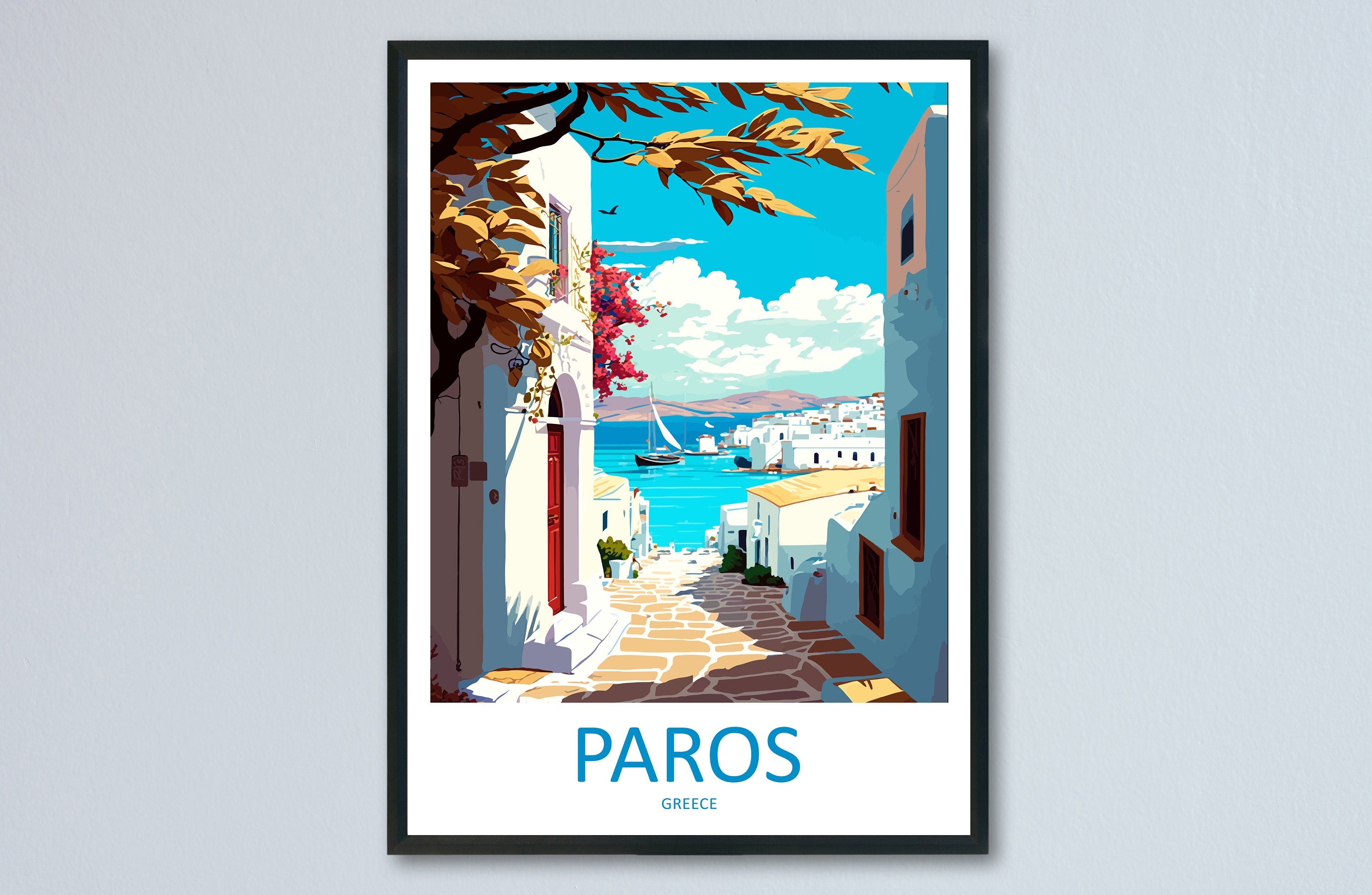 Paros Travel Print