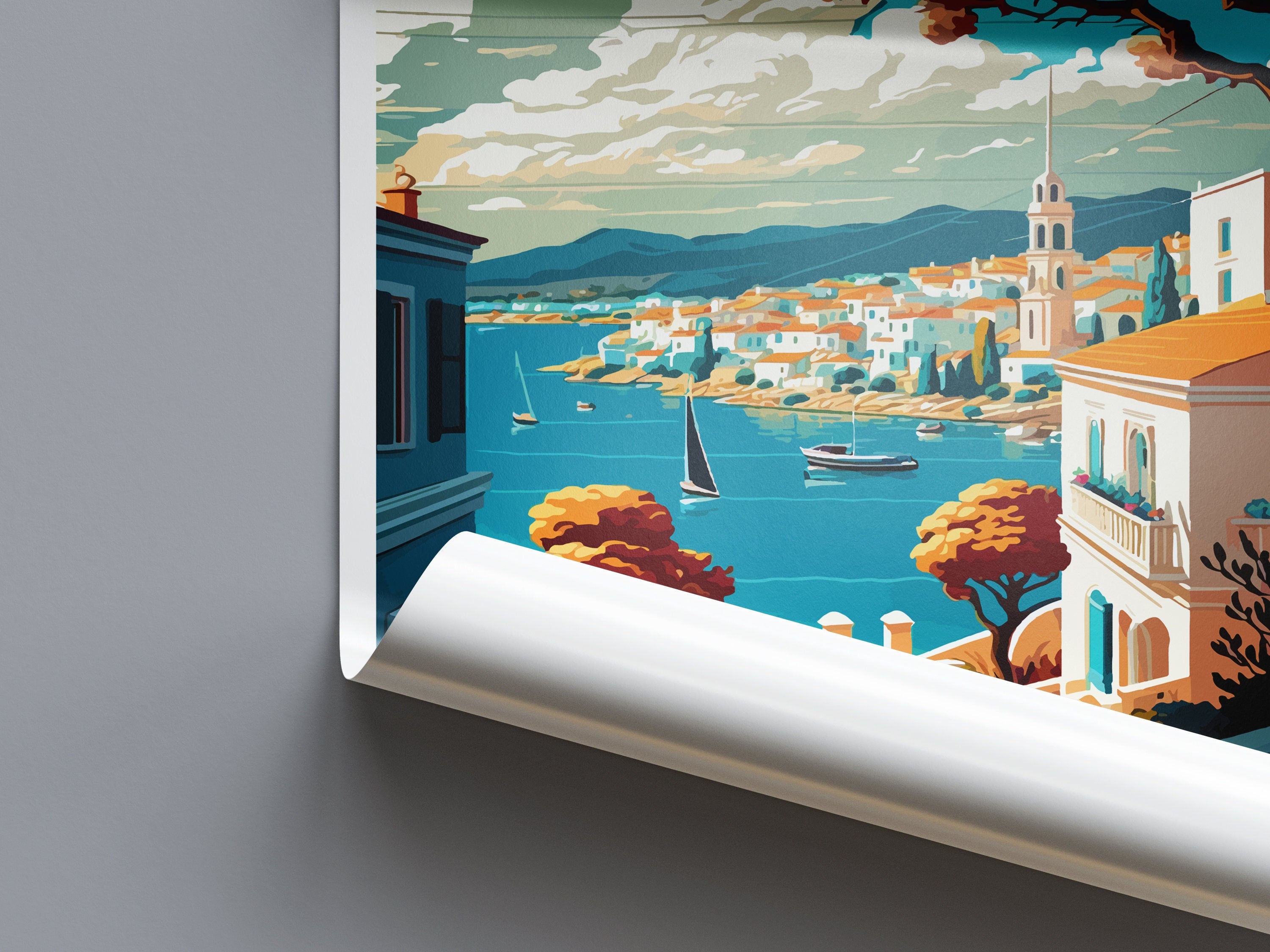 Spetses Travel Print