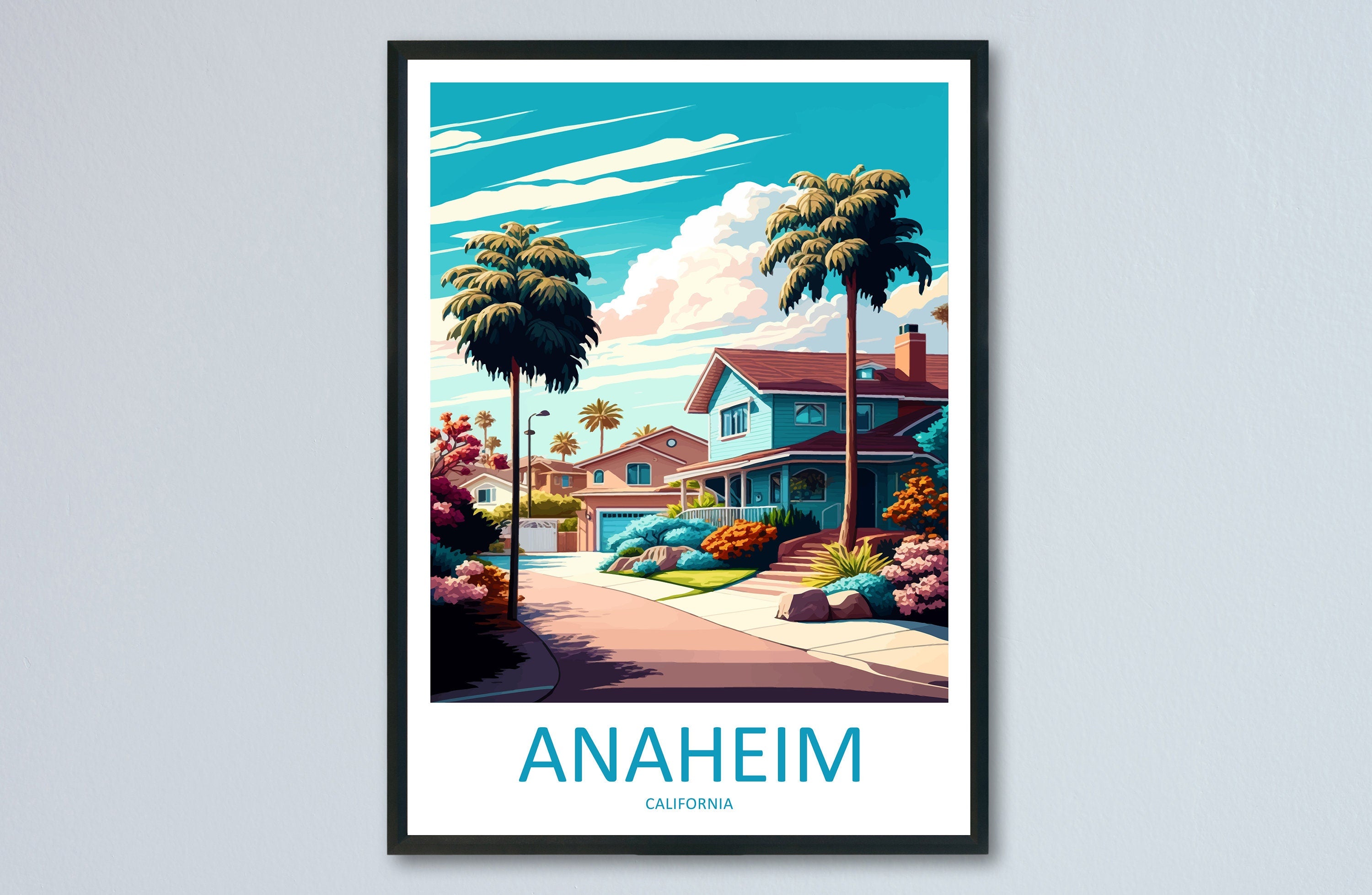 Anaheim Travel Print