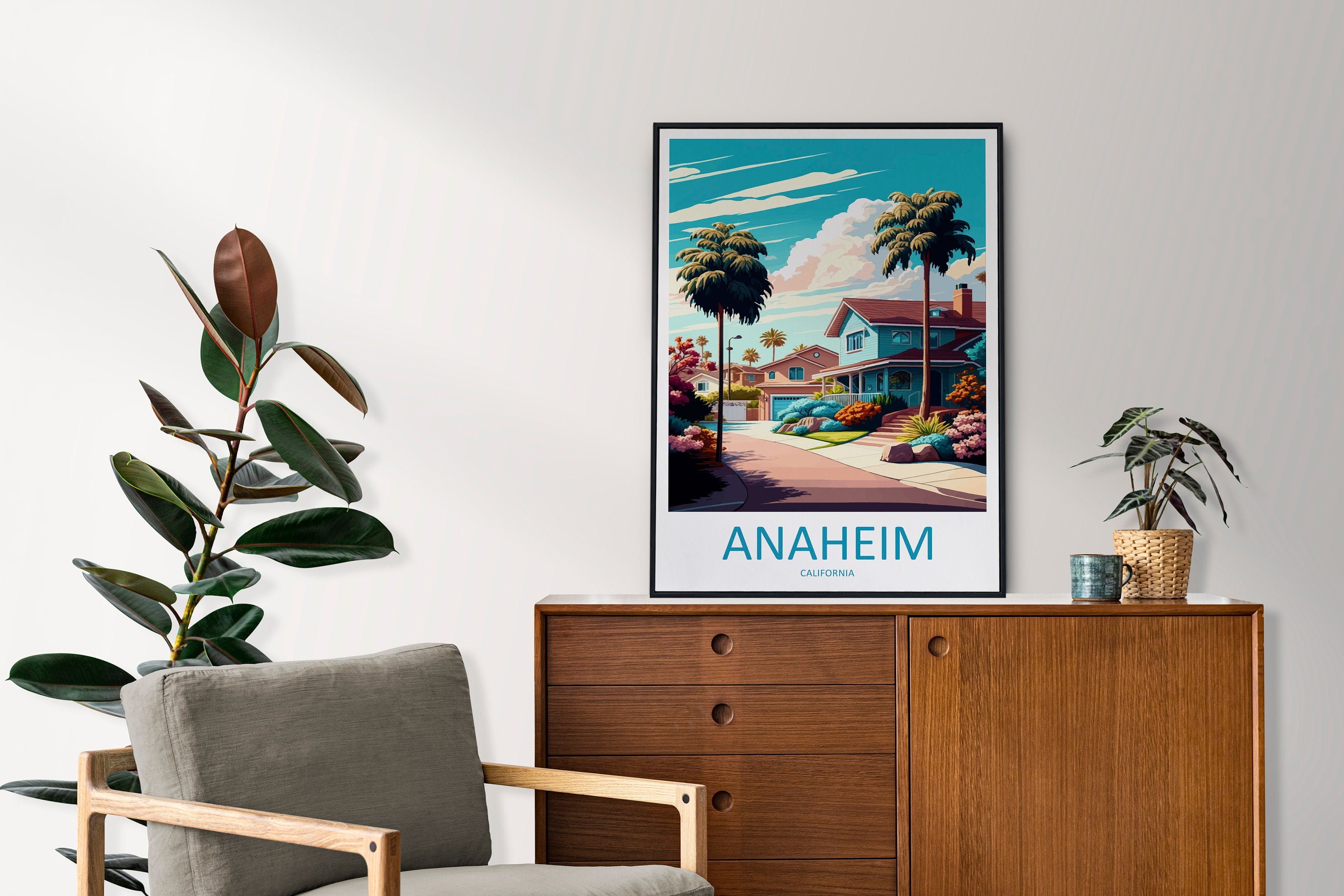 Anaheim Travel Print