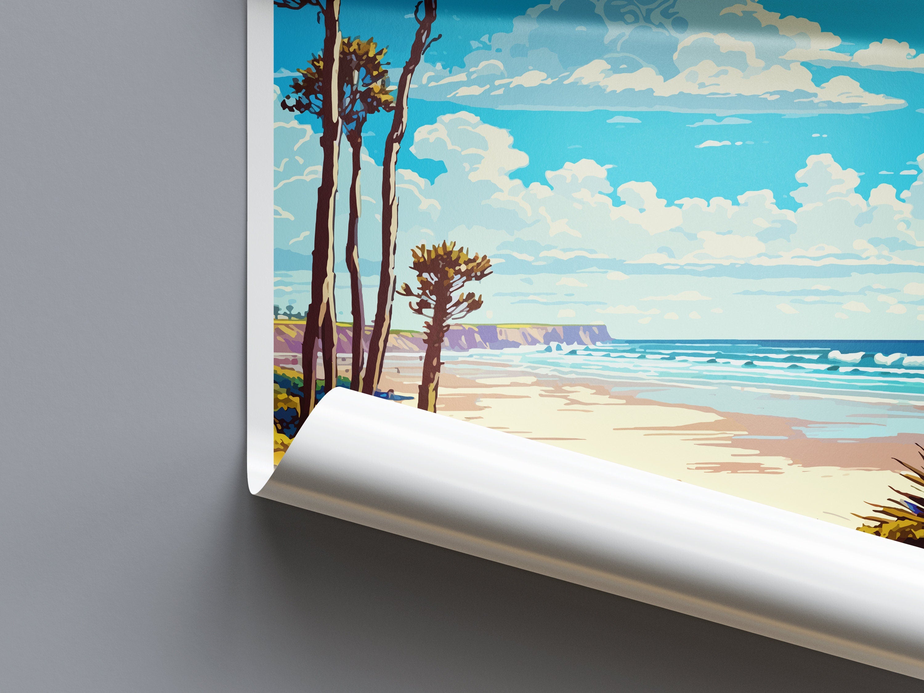 Carlsbad State Beach Travel Print