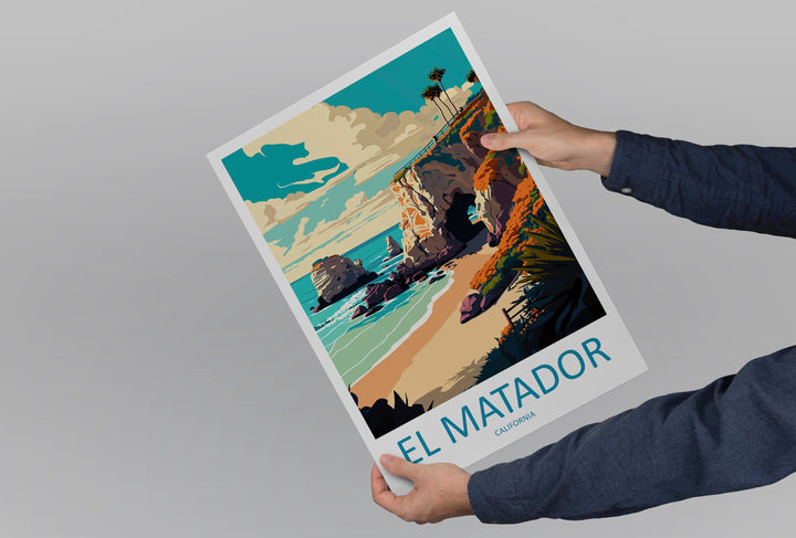 El Matador Travel Print Wall Art El Matador Wall Hanging Home Décor El Matador Gift Art Lovers California Art Poster El Matador Cali