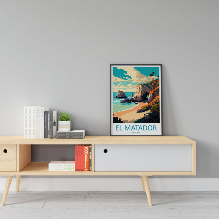 El Matador Travel Print Wall Art El Matador Wall Hanging Home Décor El Matador Gift Art Lovers California Art Poster El Matador Cali