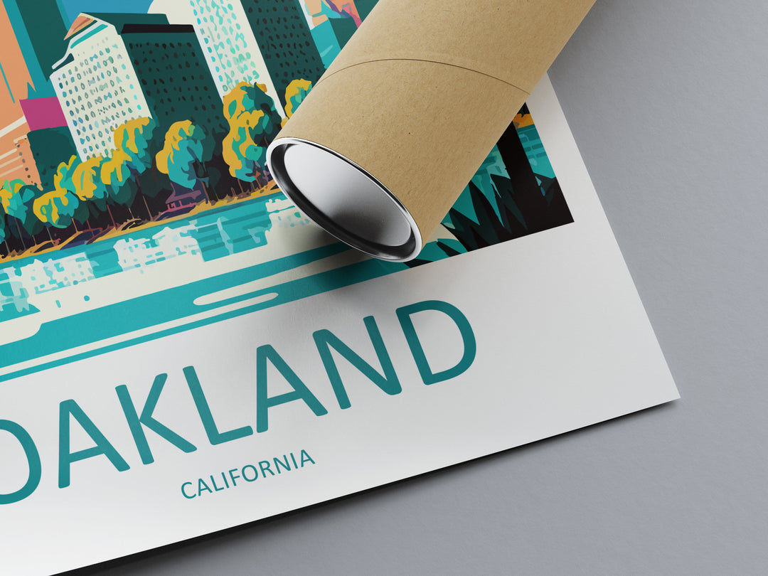 Oakland Travel Print Wall Art Oakland Wall Hanging Home Décor Oakland Gift Art Lovers California Art Poster Oakland Art