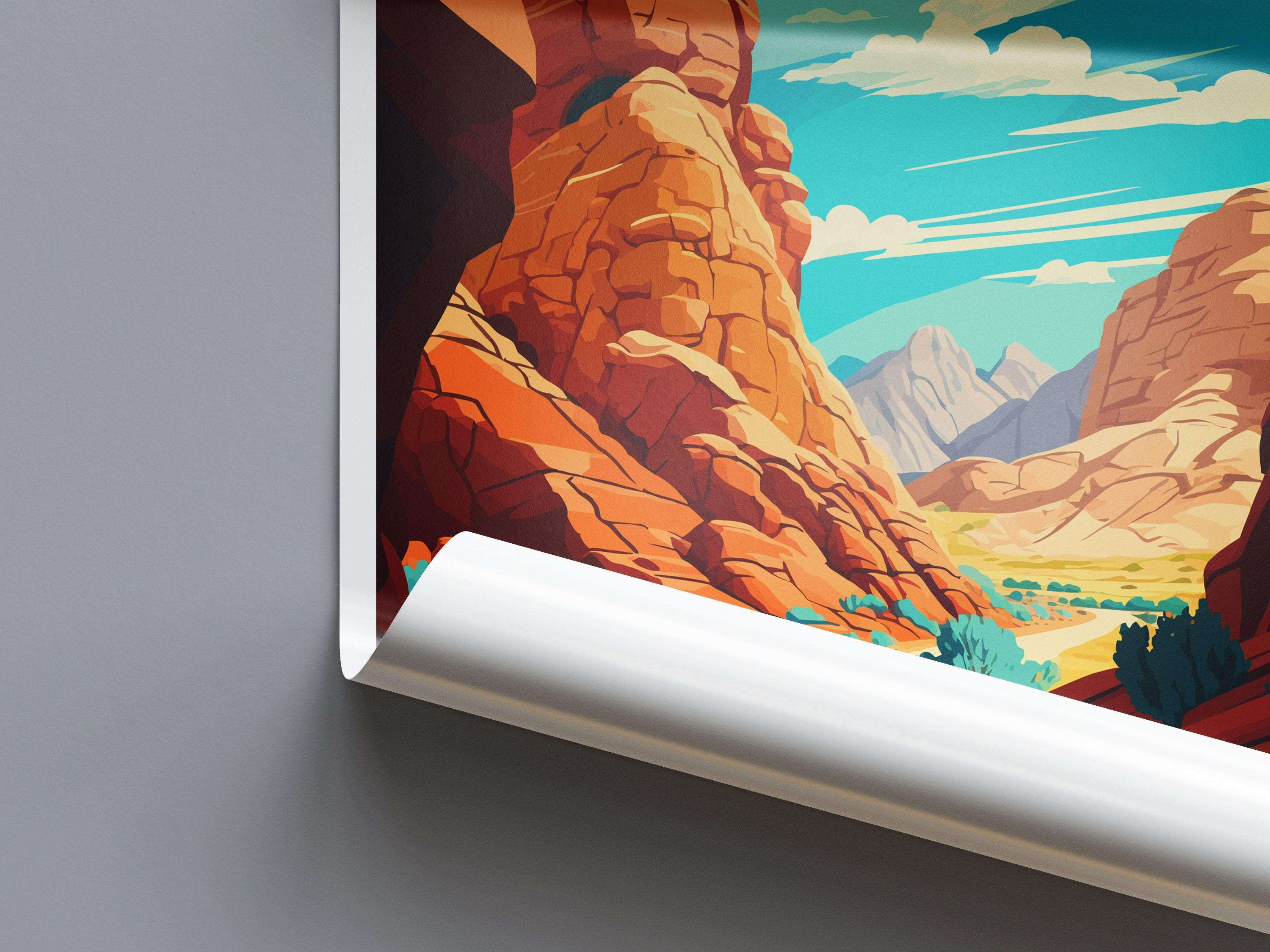 Red Rock Canyon State Park Travel Print