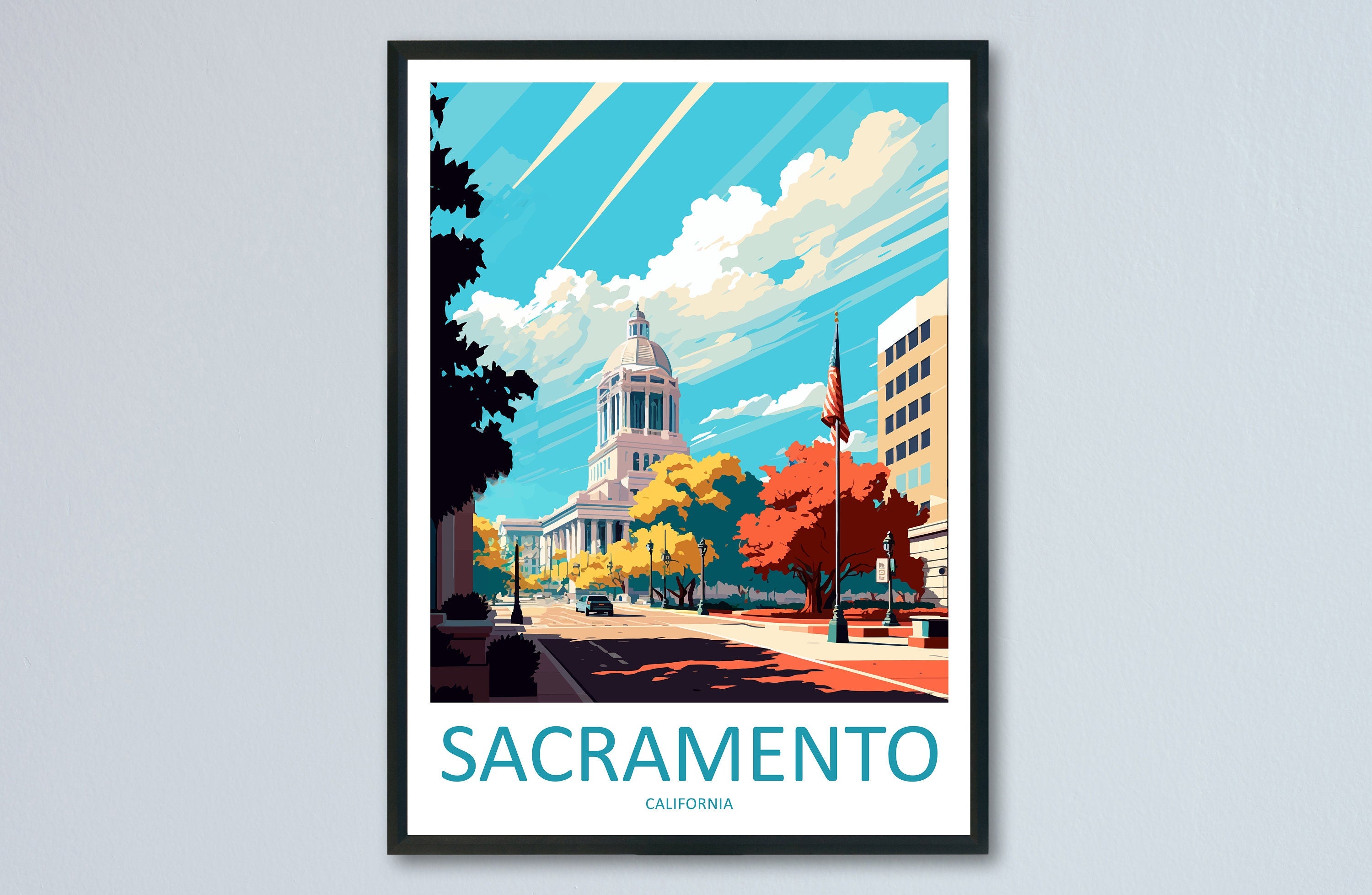 Sacramento Travel Print