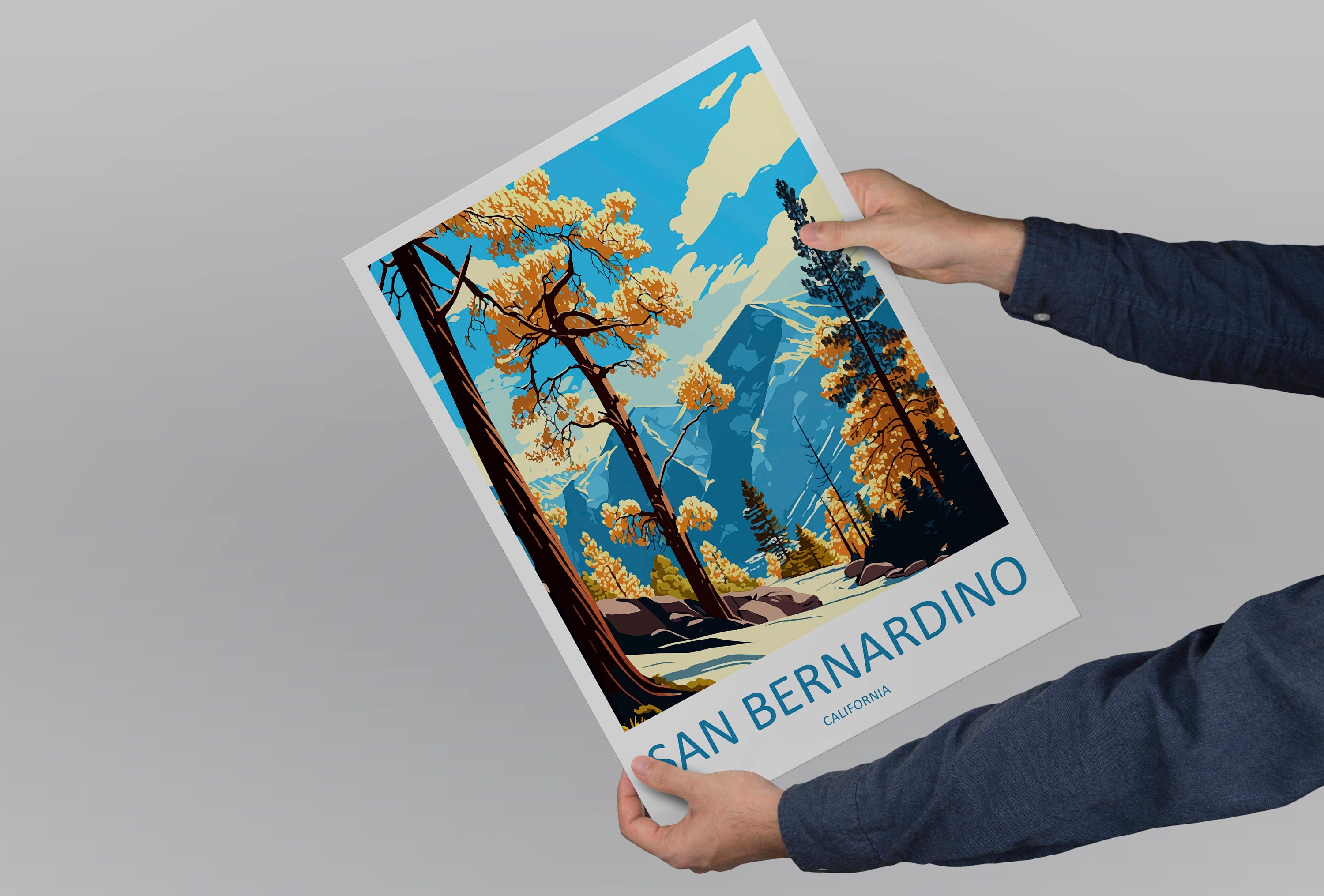 San Bernardino Travel Print