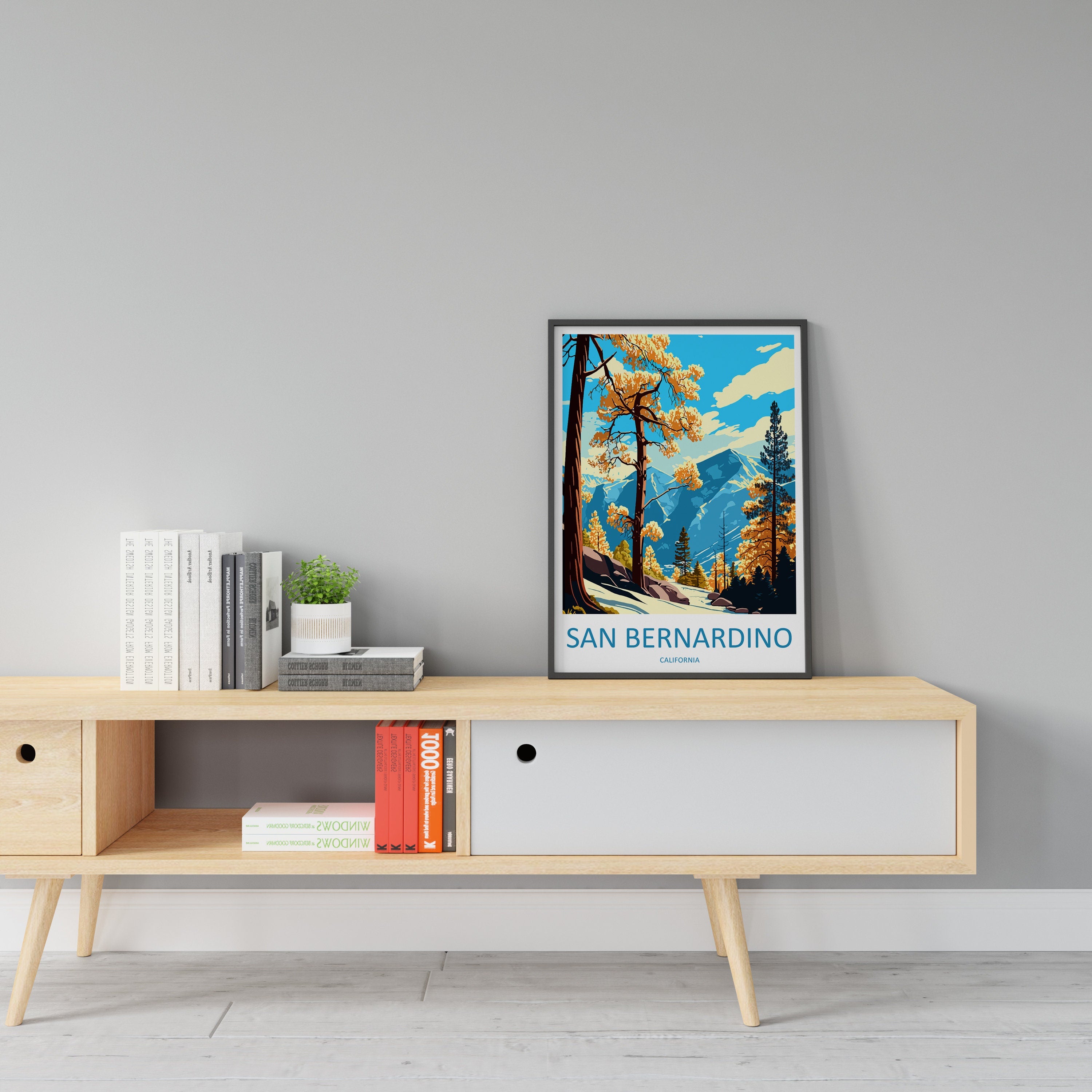 San Bernardino Travel Print