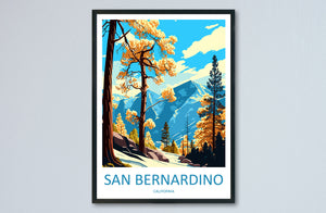 San Bernardino Travel Print