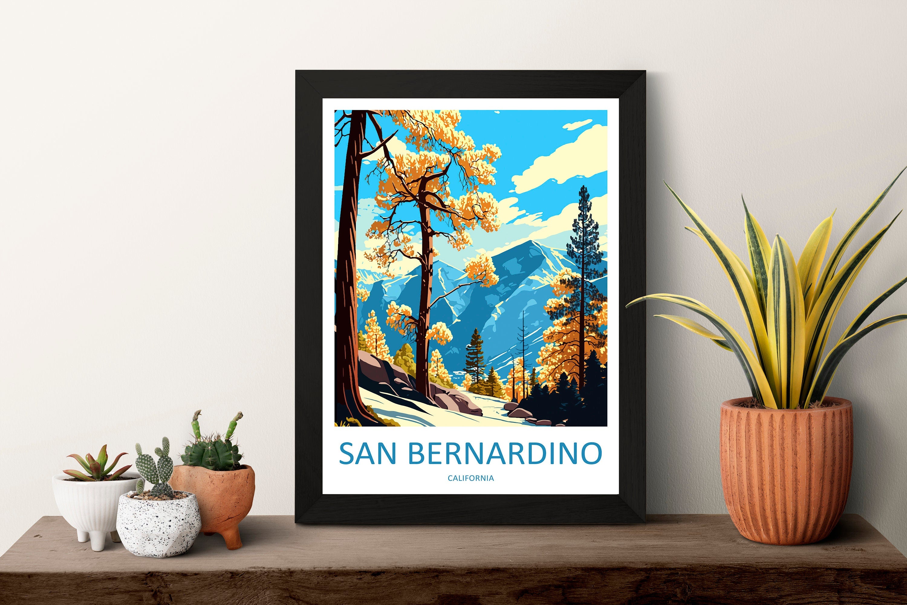 San Bernardino Travel Print