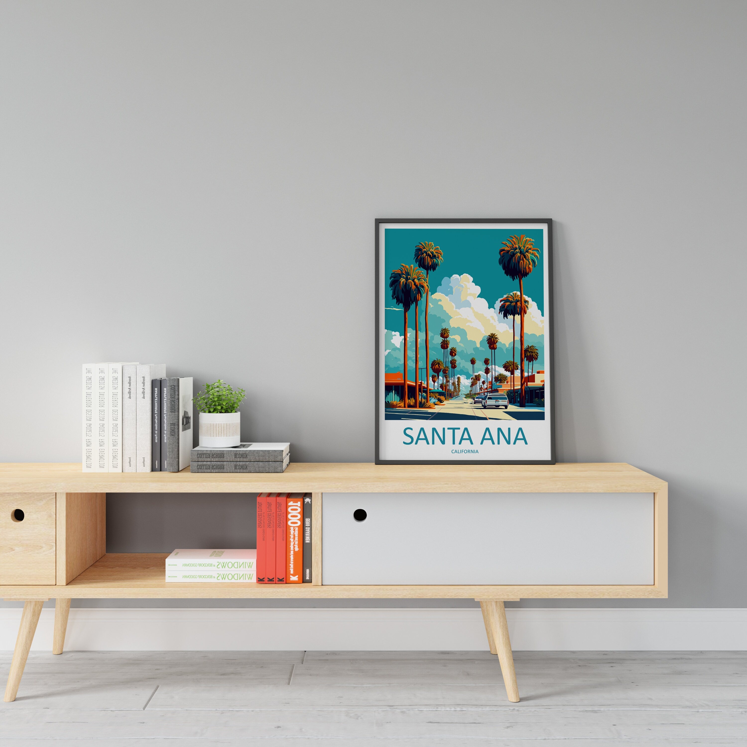 Santa Ana Travel Print