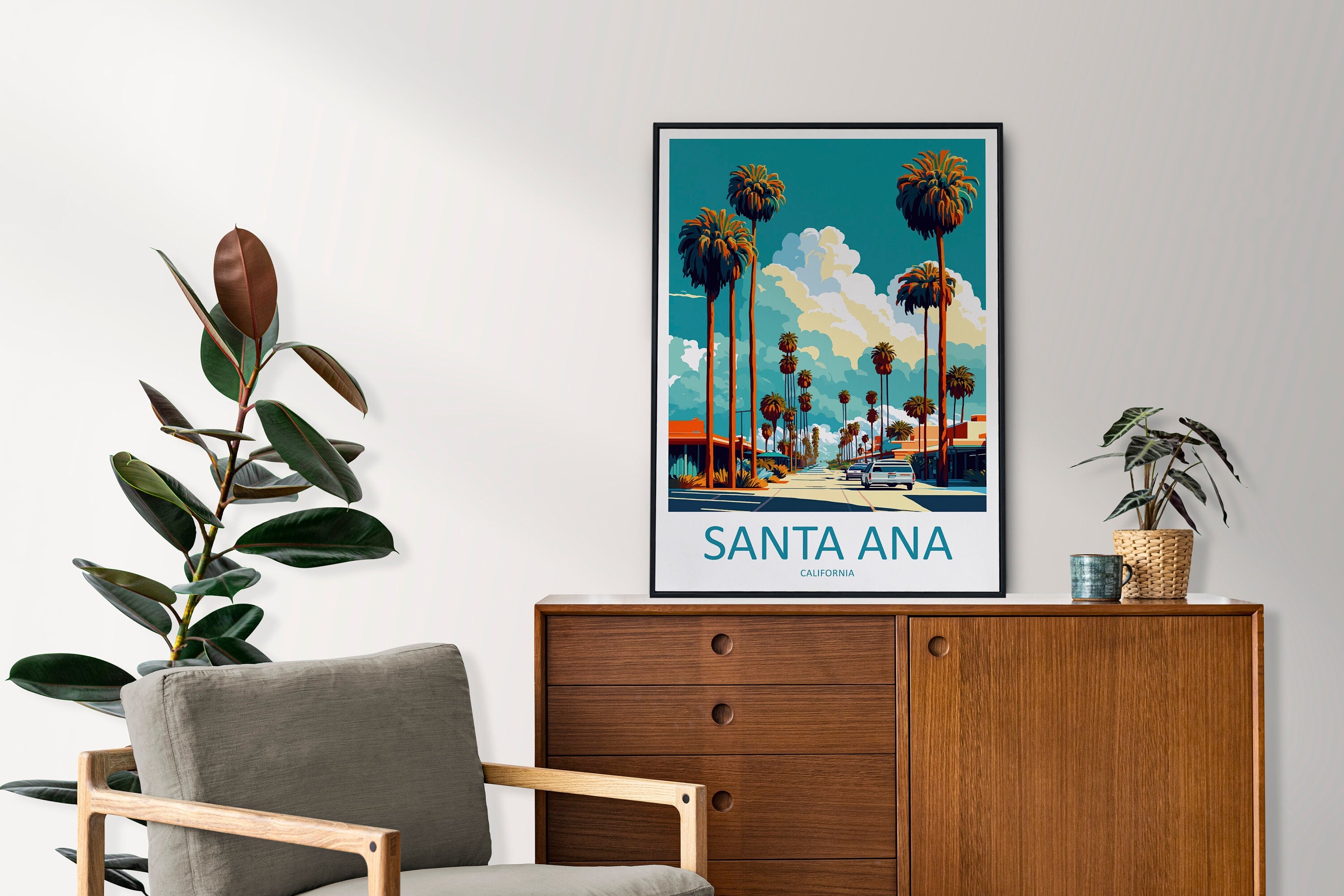 Santa Ana Travel Print