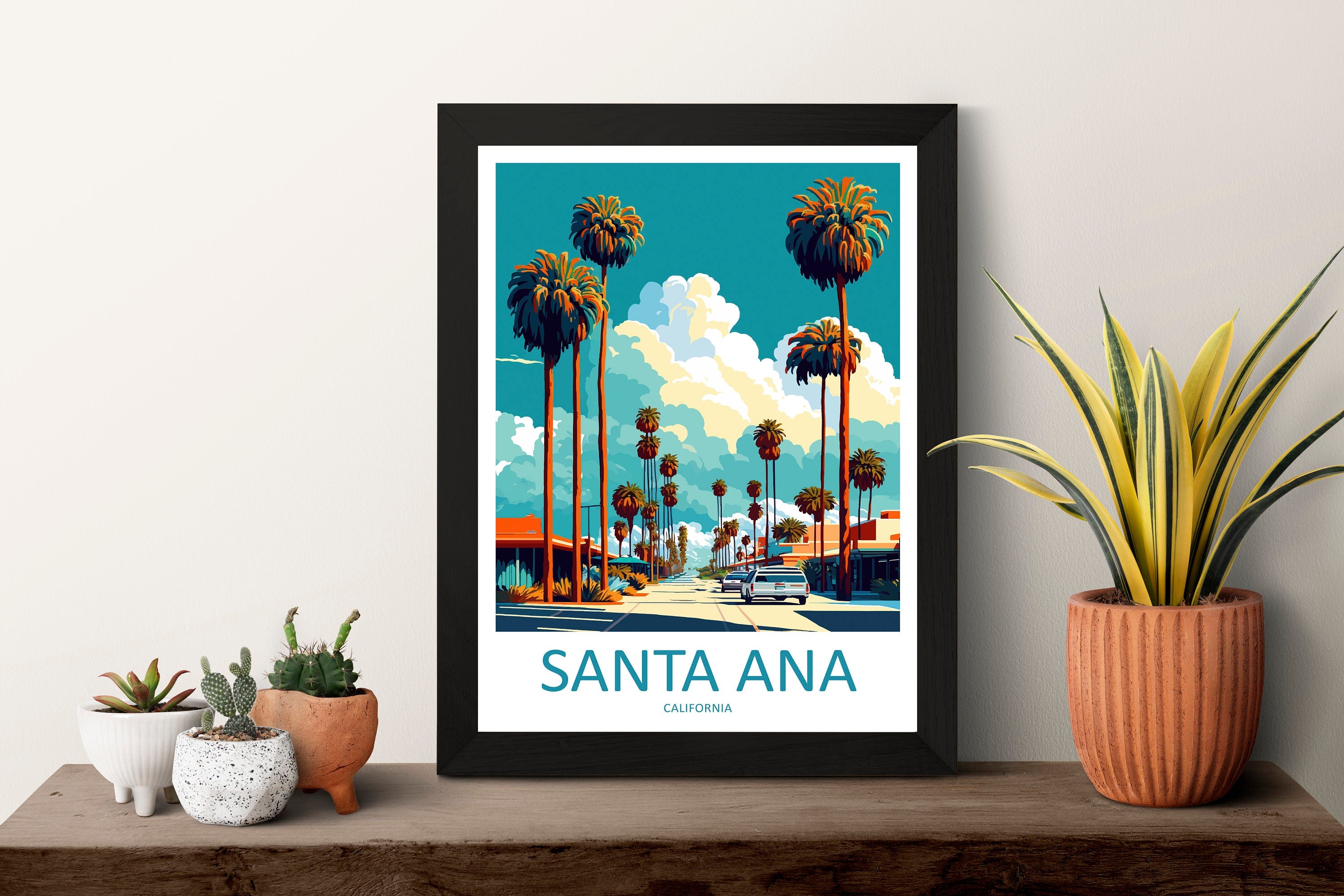 Santa Ana Travel Print