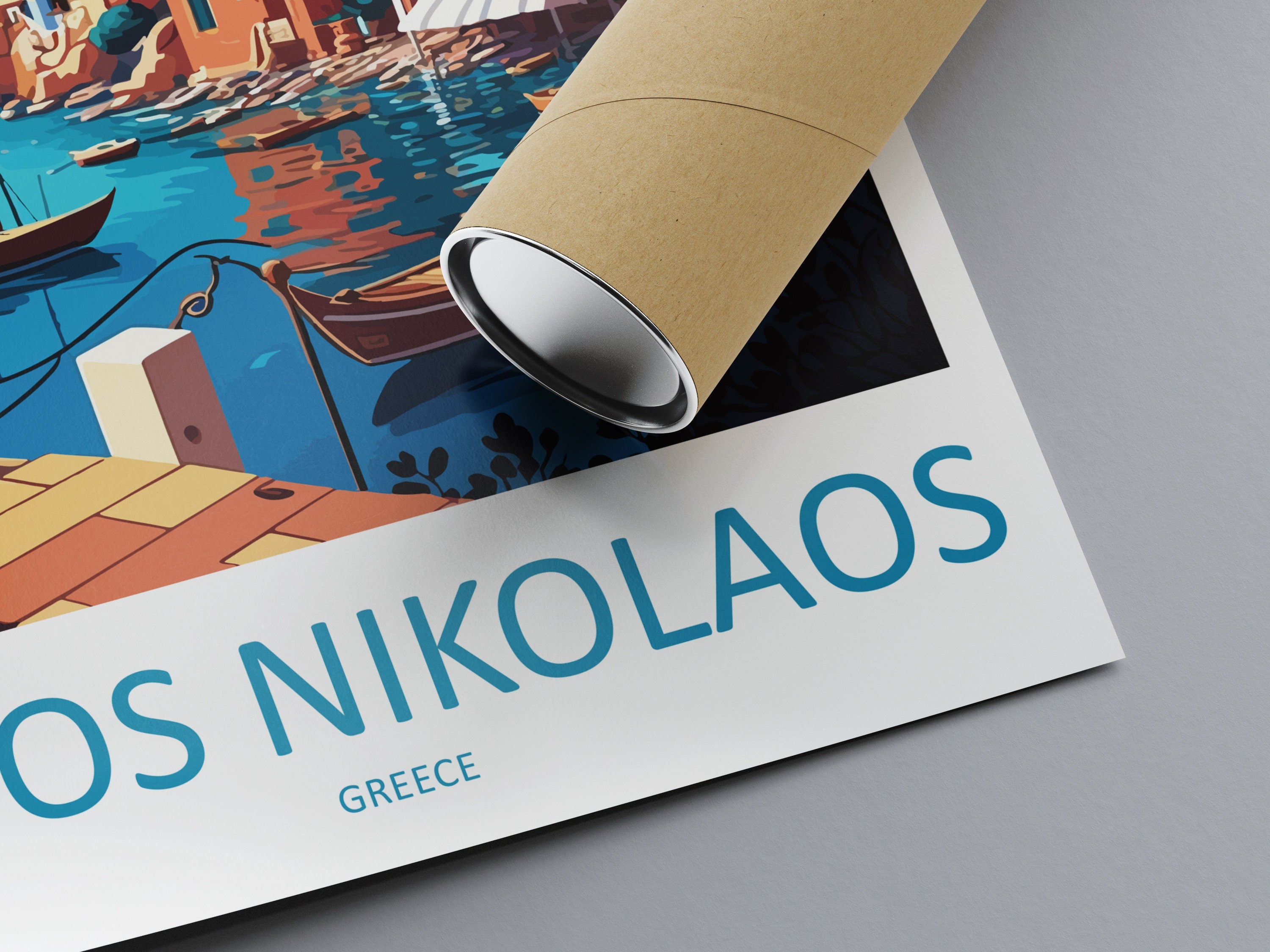 Agios Nikolaos Travel Print