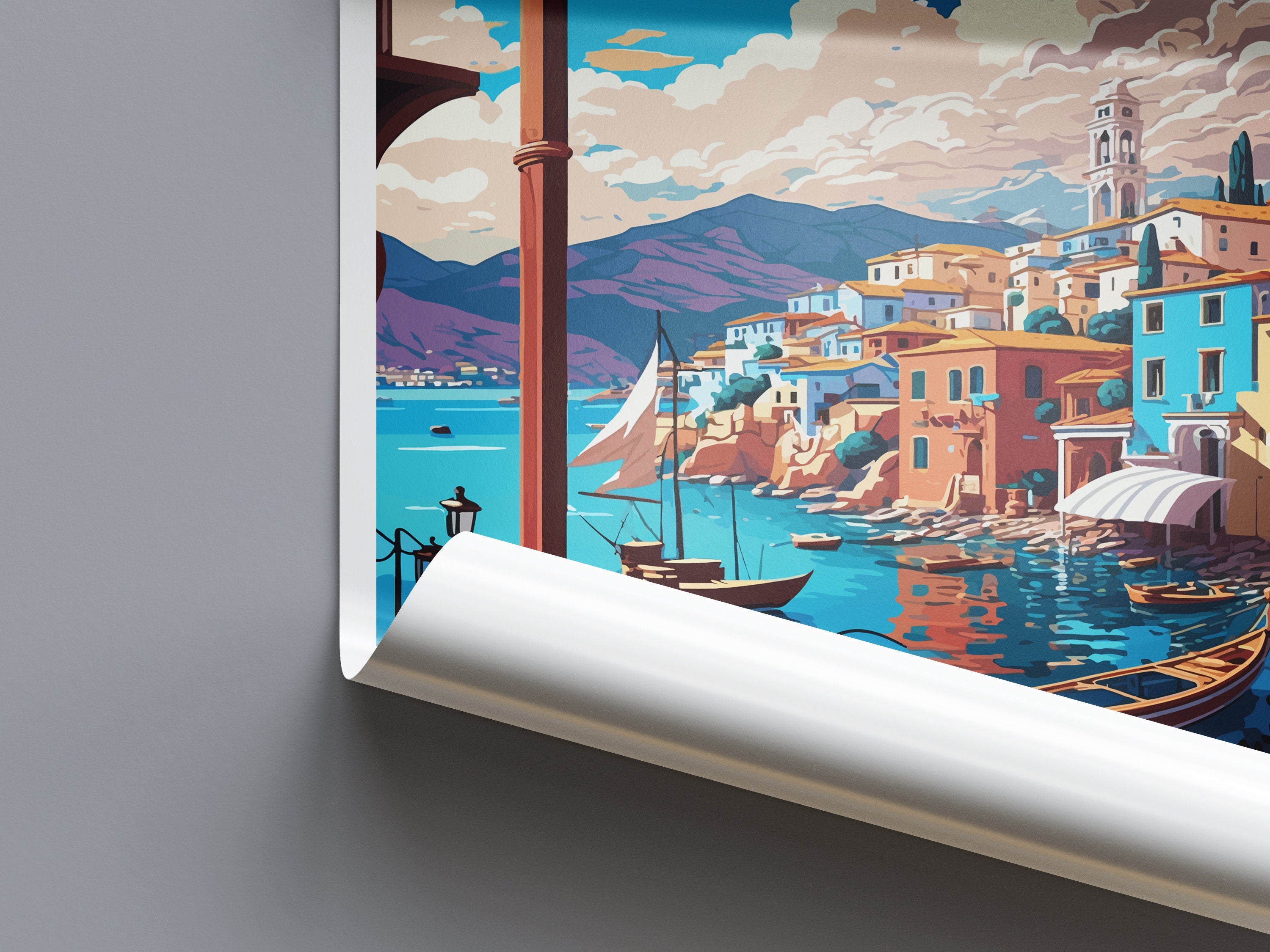 Agios Nikolaos Travel Print