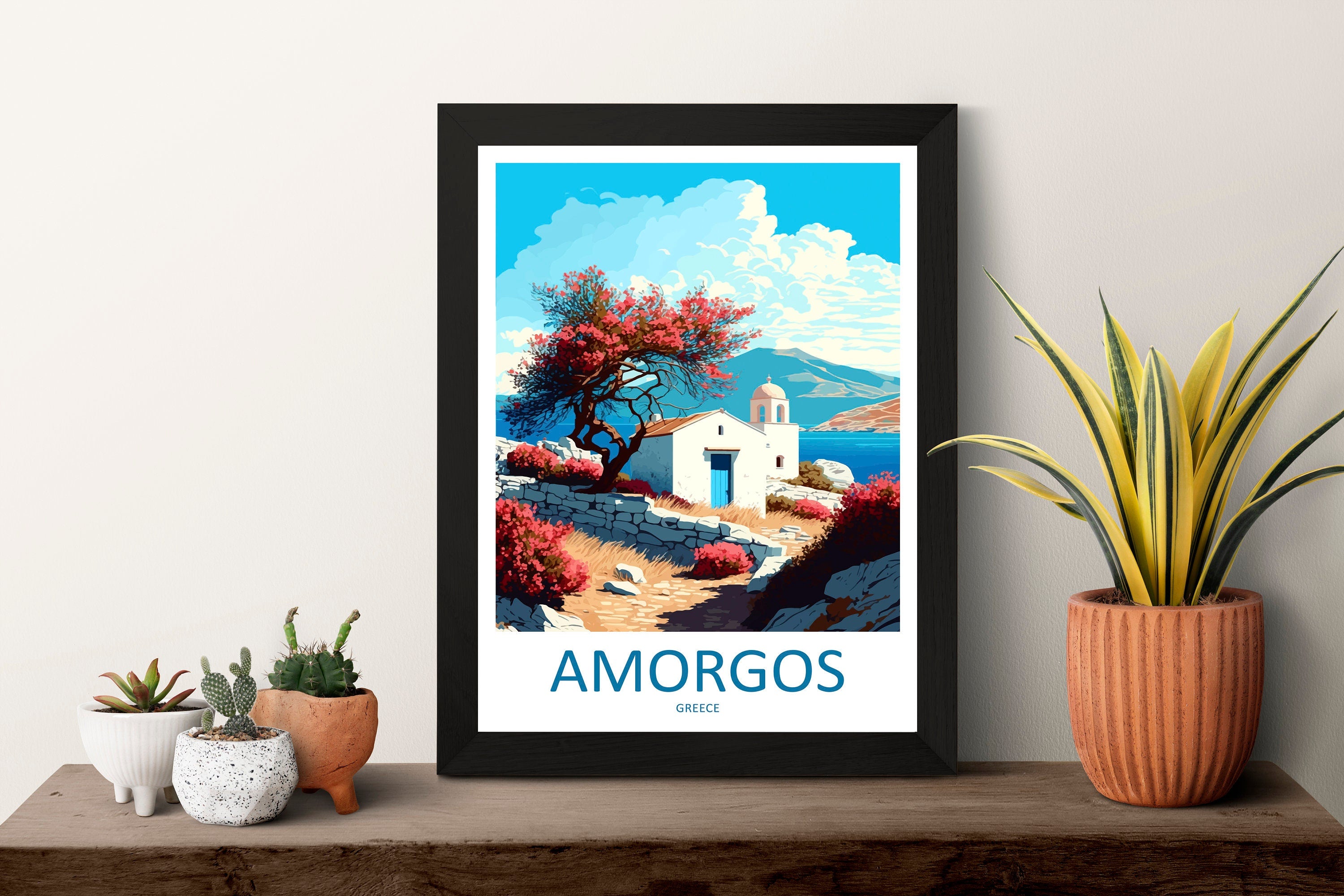 Amorgos Travel Print