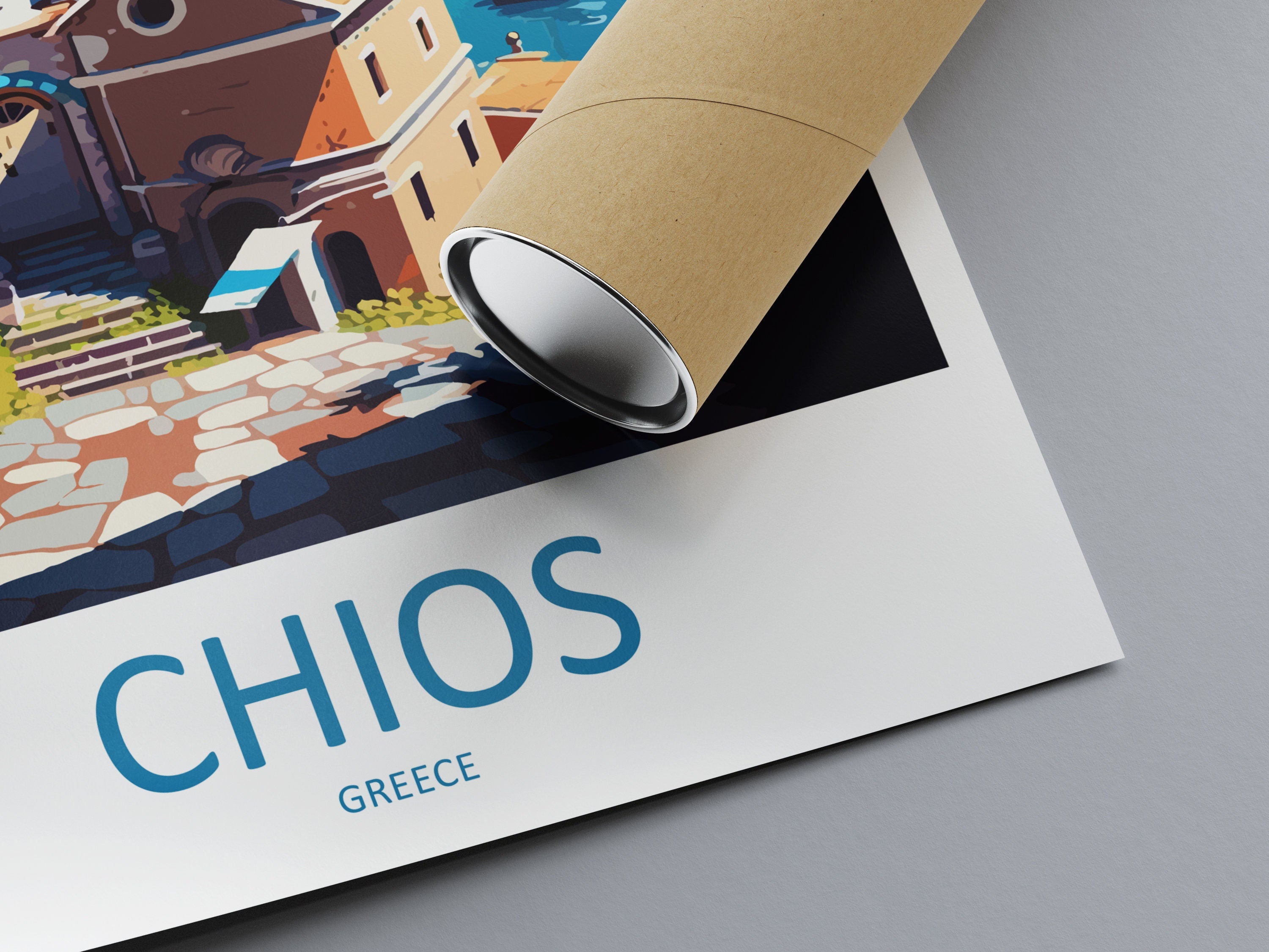 Chios Travel Print