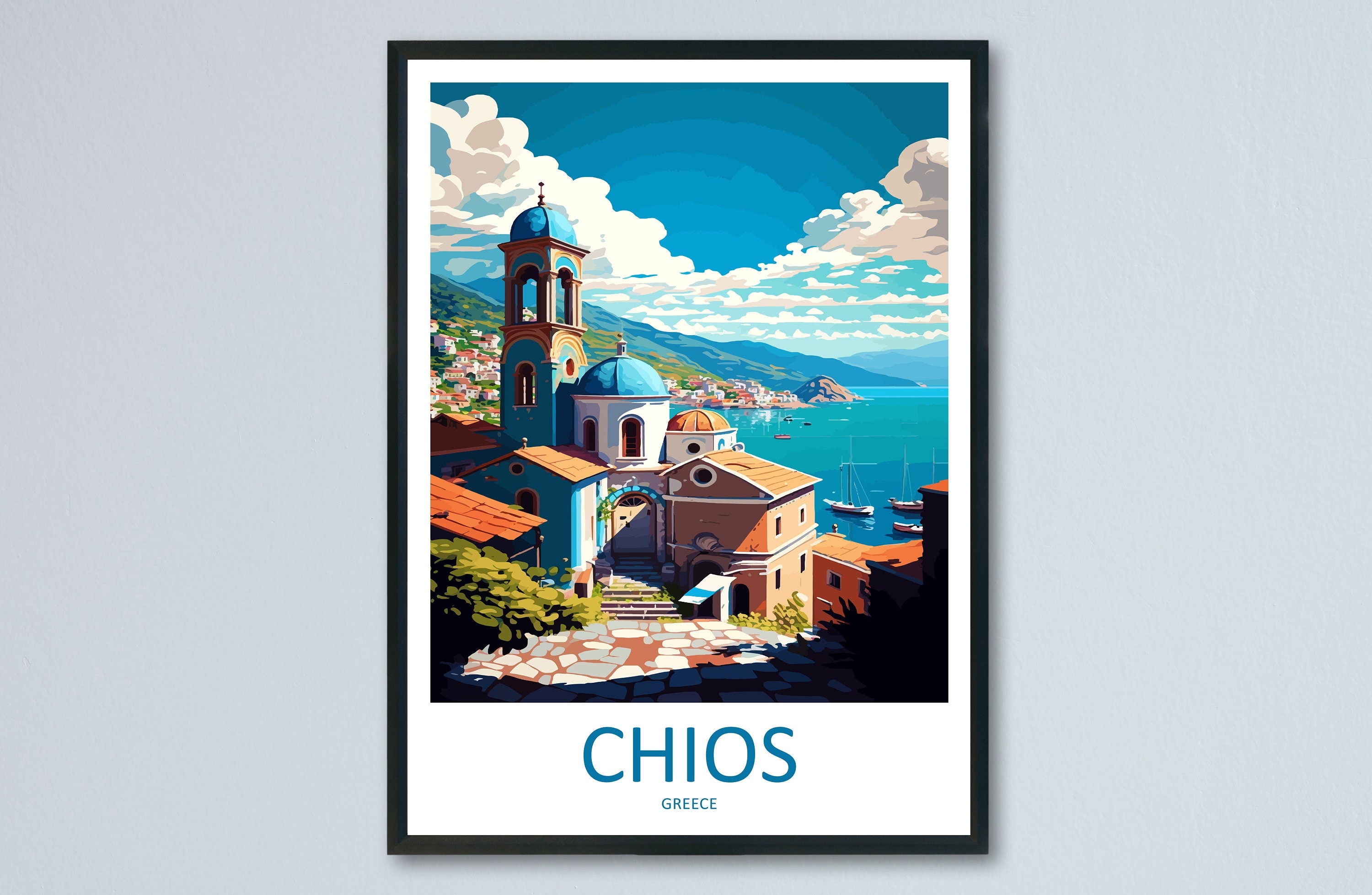 Chios Travel Print