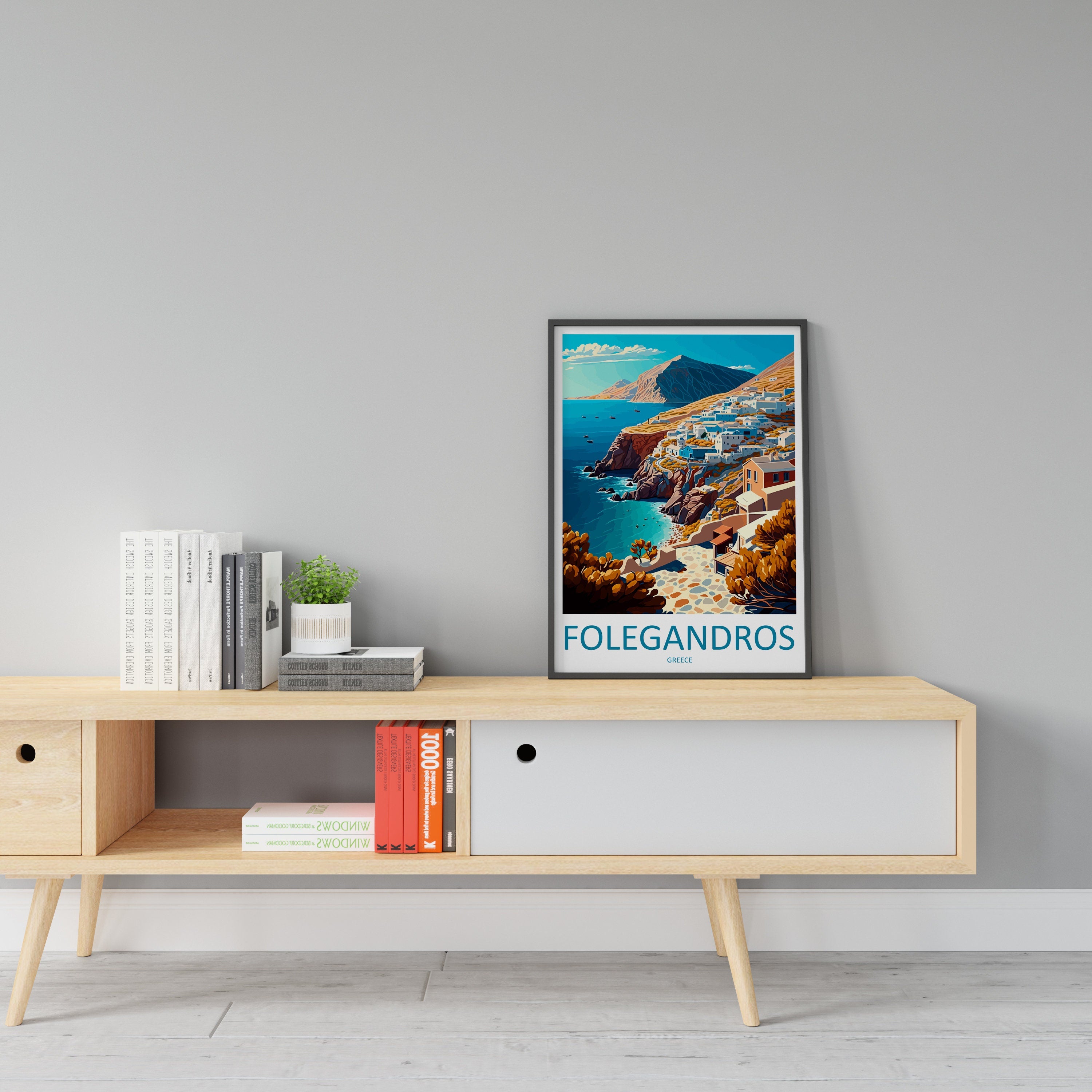 Folegandros Travel Print