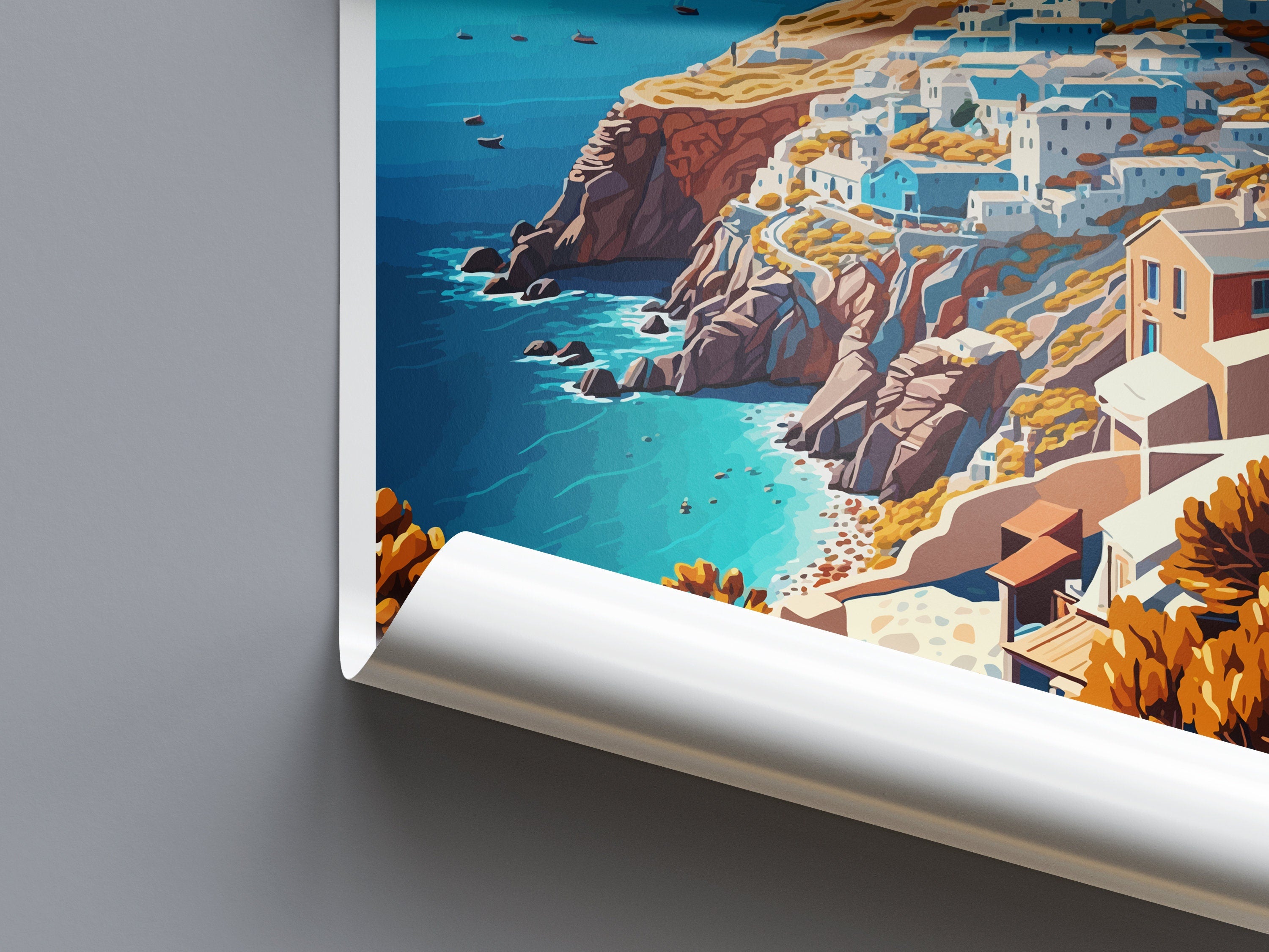 Folegandros Travel Print