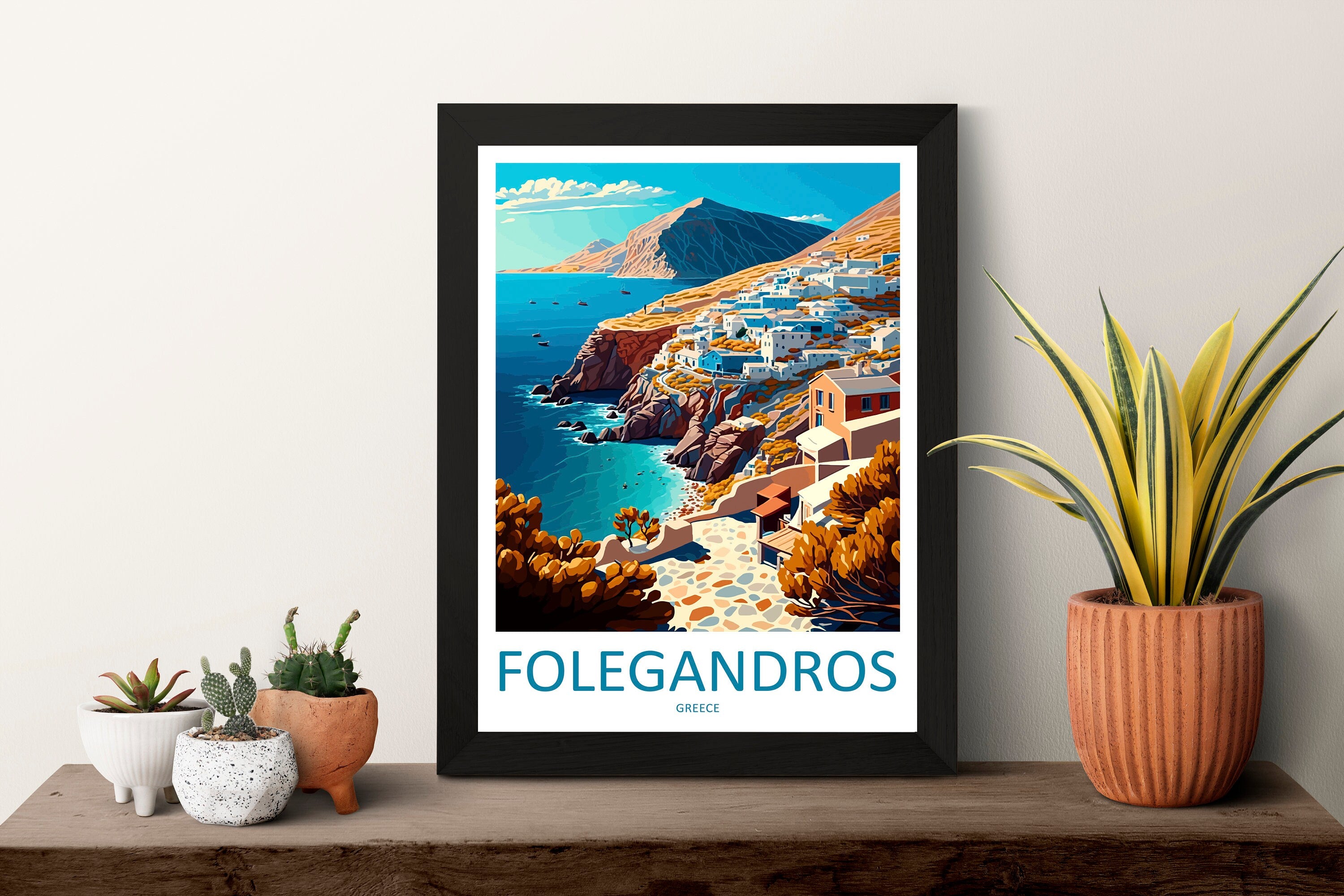 Folegandros Travel Print