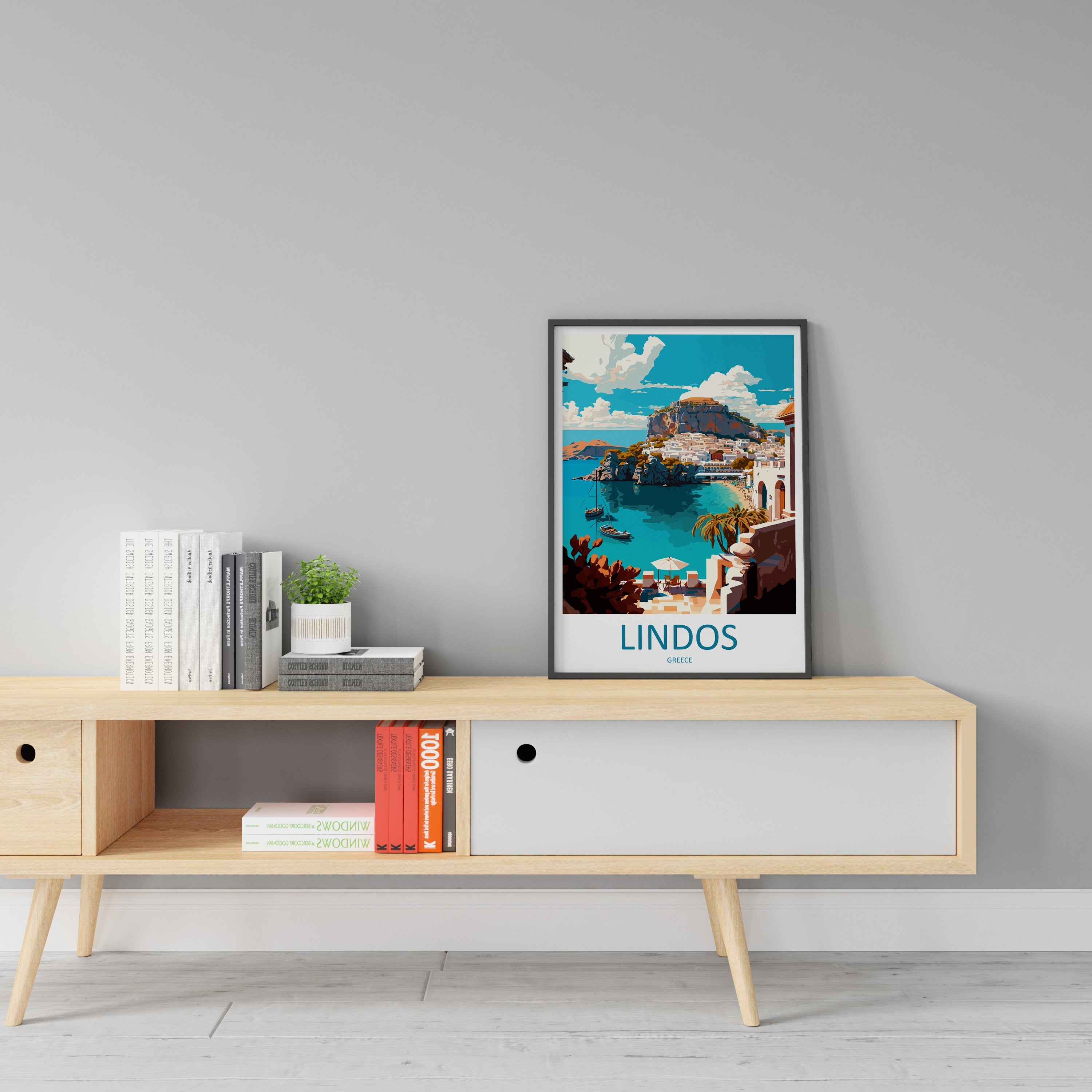 Lindos Travel Print