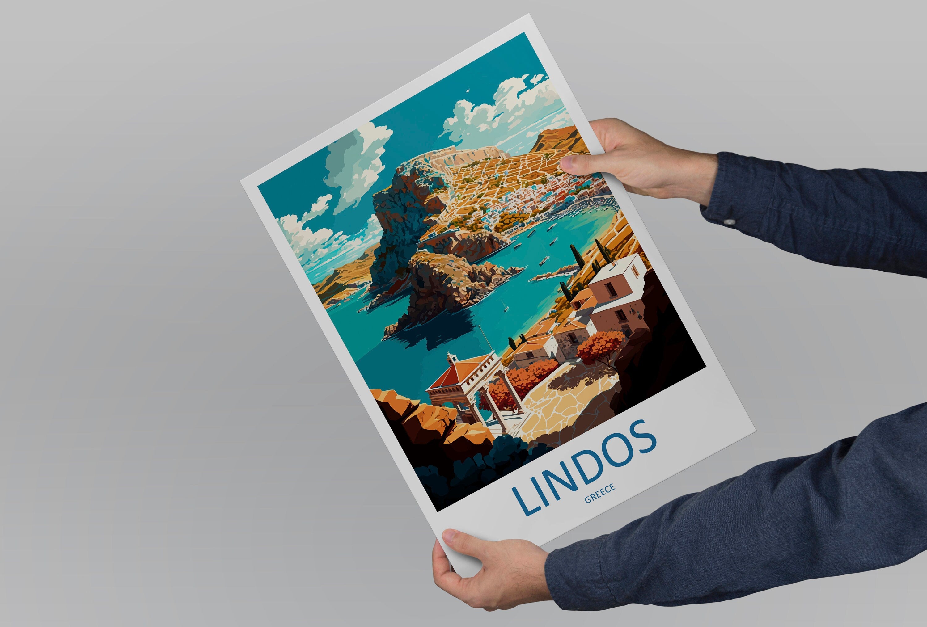 Lindos Travel Print