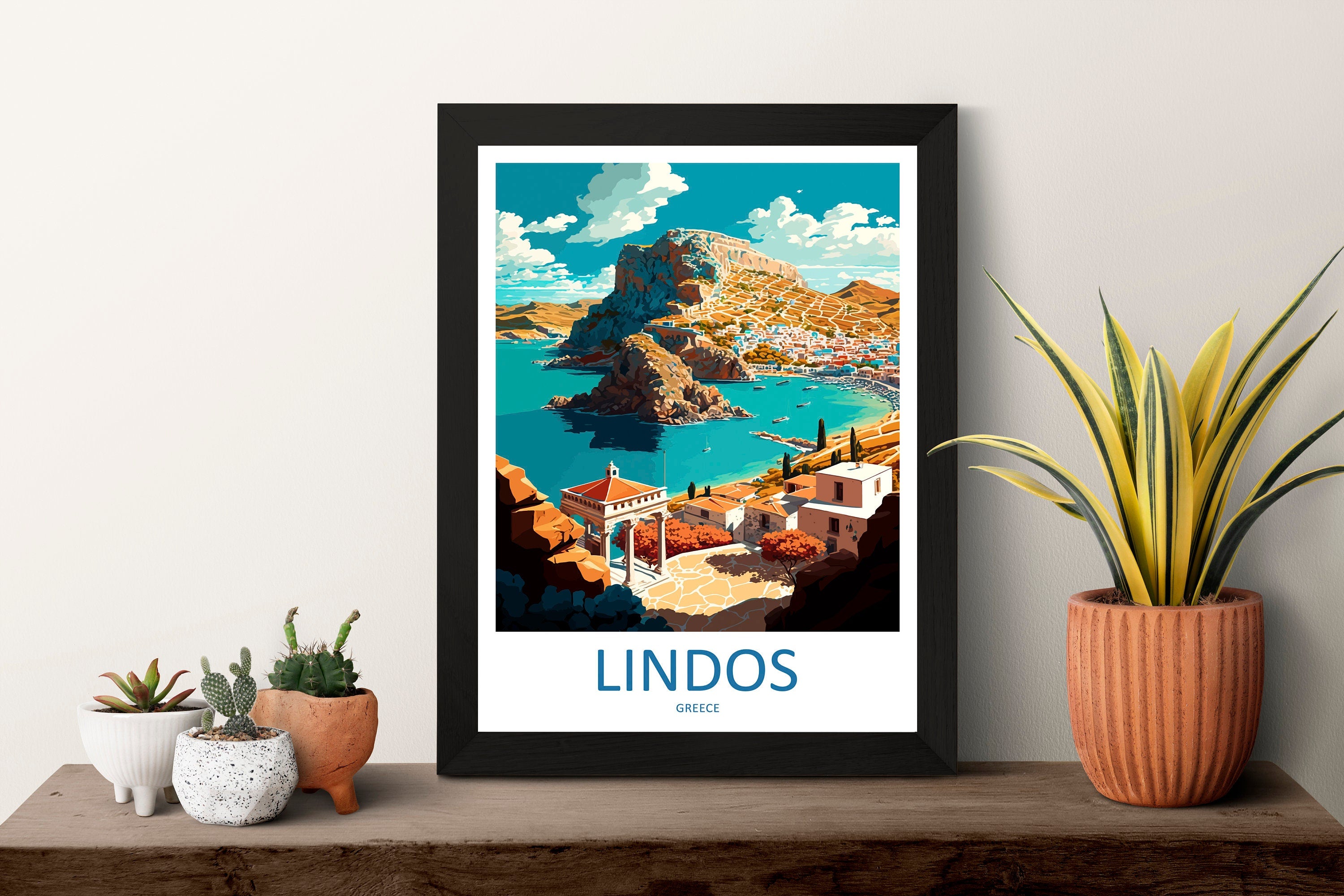 Lindos Travel Print