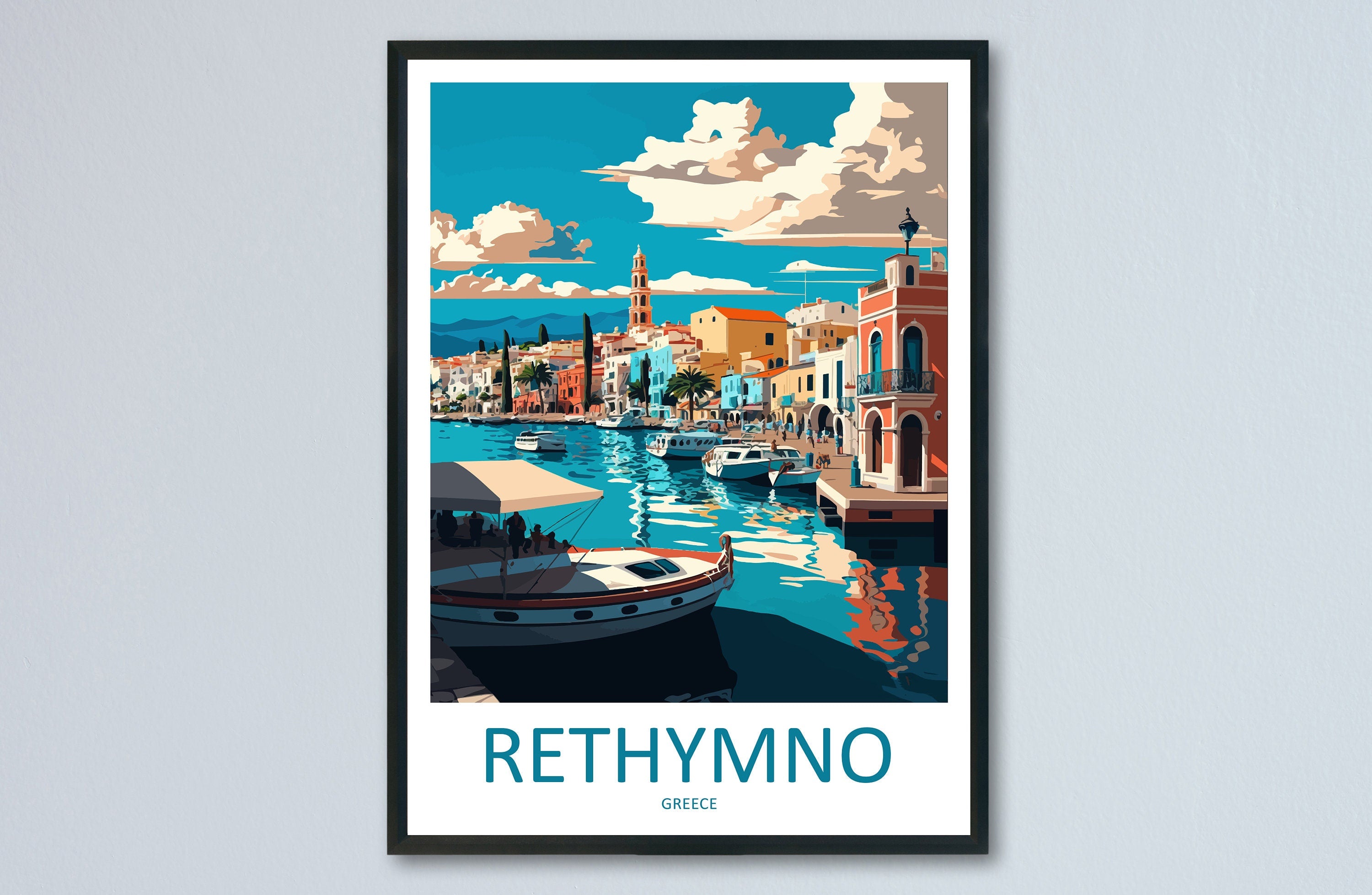 Rethymno Travel Print