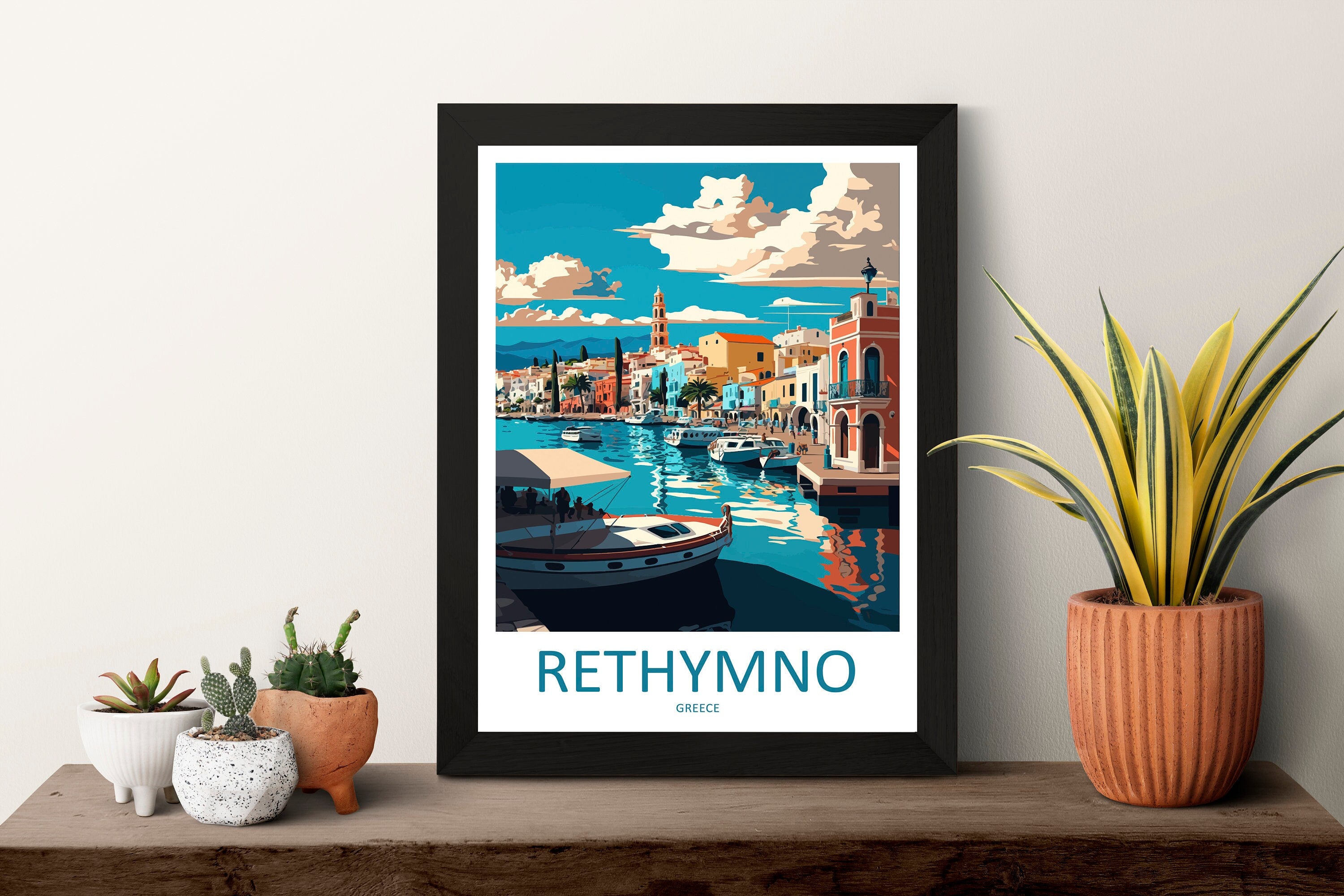 Rethymno Travel Print