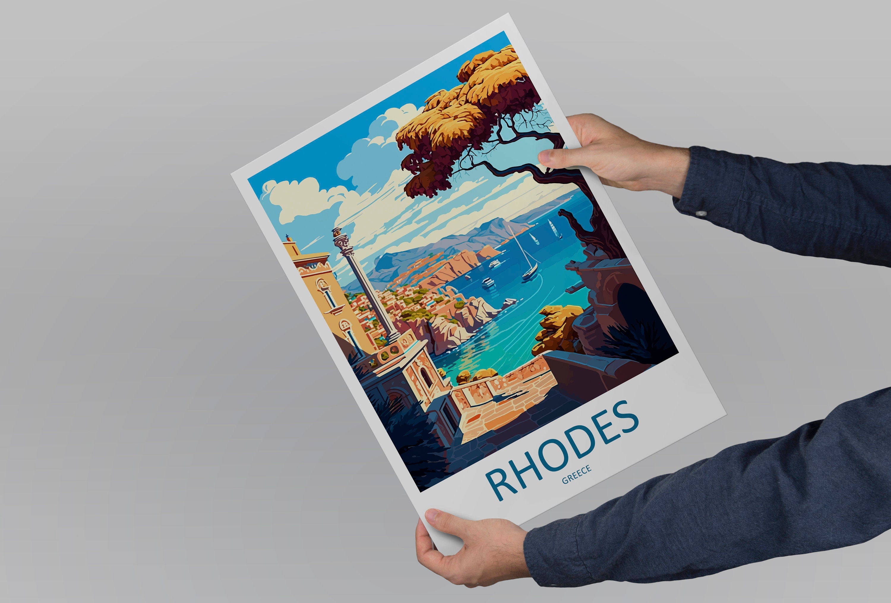 Rhodes Travel Print