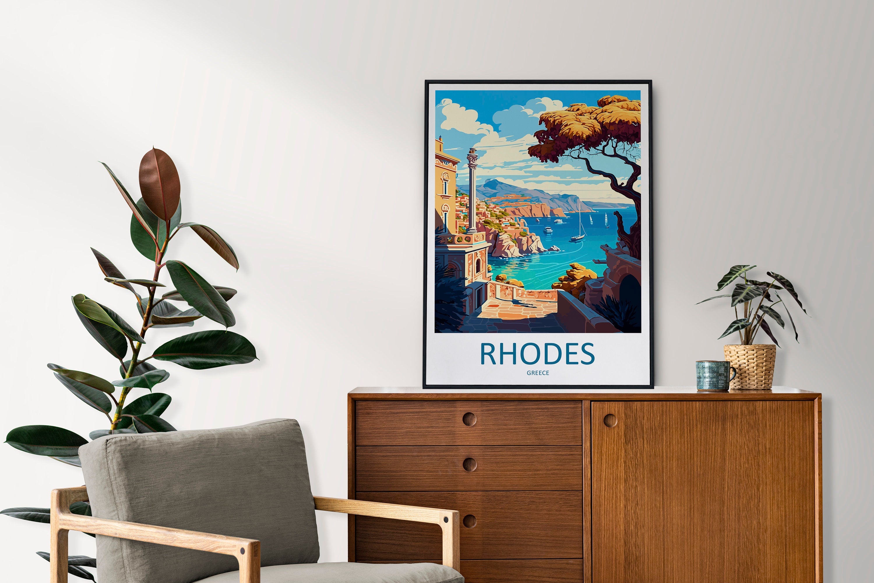 Rhodes Travel Print