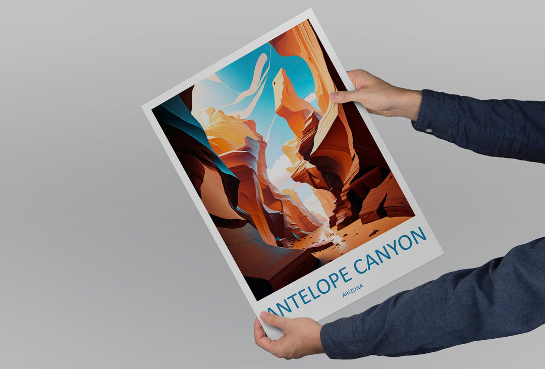 Antelope Canyon Travel Print Wall Art Antelope Canyon Wall Hanging Home Décor Antelope Canyon Gift Art Lovers Arizona Art Lover Gift