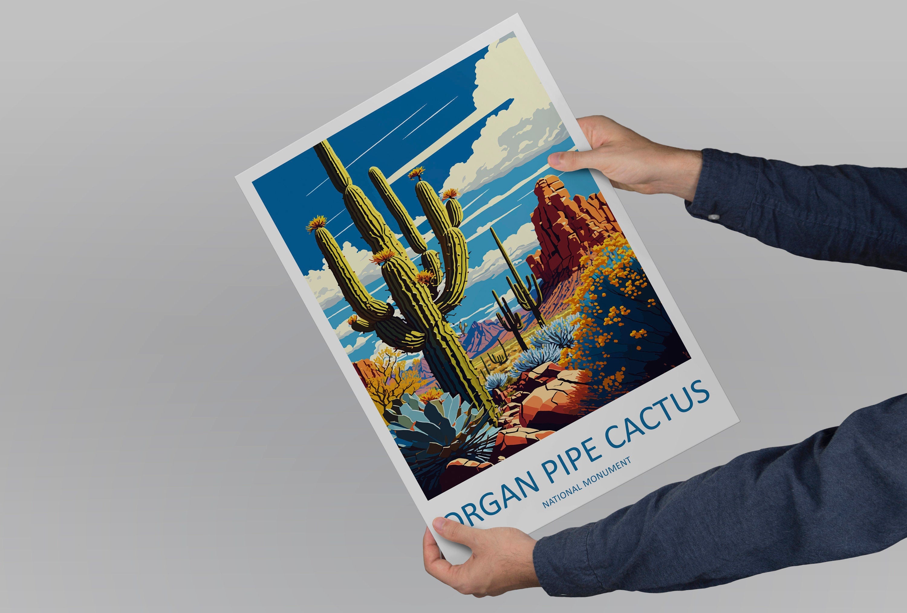 Organ Pipe Cactus National Monument Travel Print