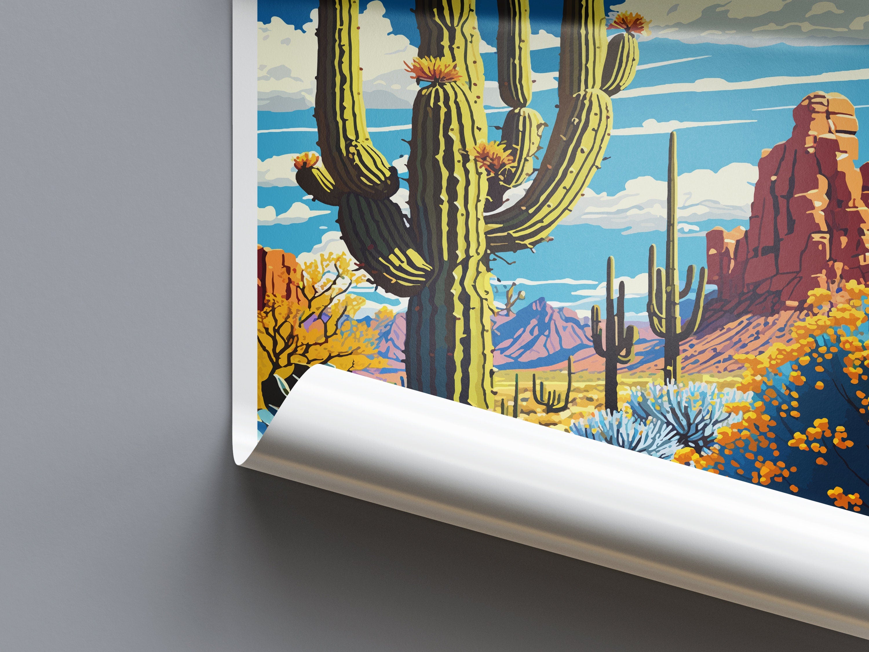 Organ Pipe Cactus National Monument Travel Print