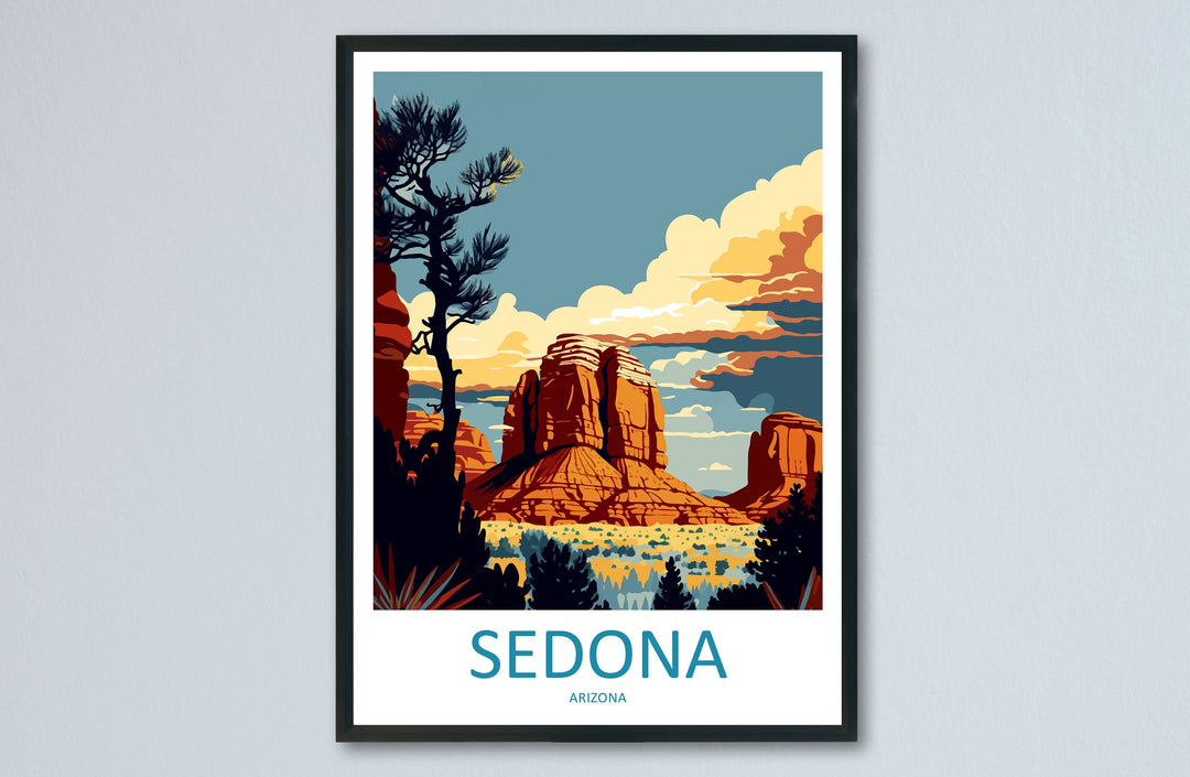 Sedona Travel Print Wall Art Sedona Wall Hanging Home Décor Sedona Gift Art Lovers Arizona Art Lover Gift Arizona Print Decor