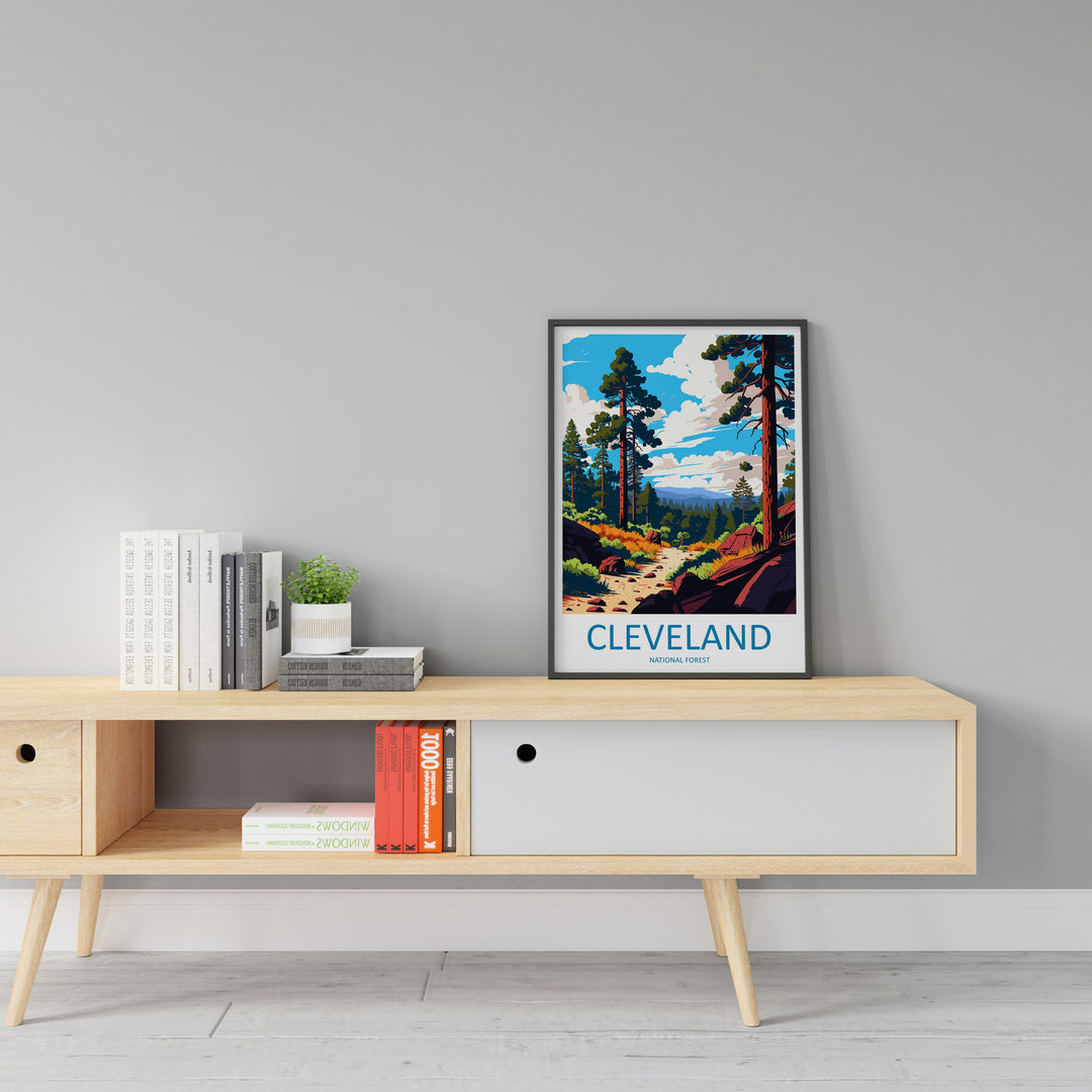 Cleveland National Forest Travel Print Wall Art Cleveland National Forest Wall Hanging Home Décor Cleveland National Forest Gift Art Lovers