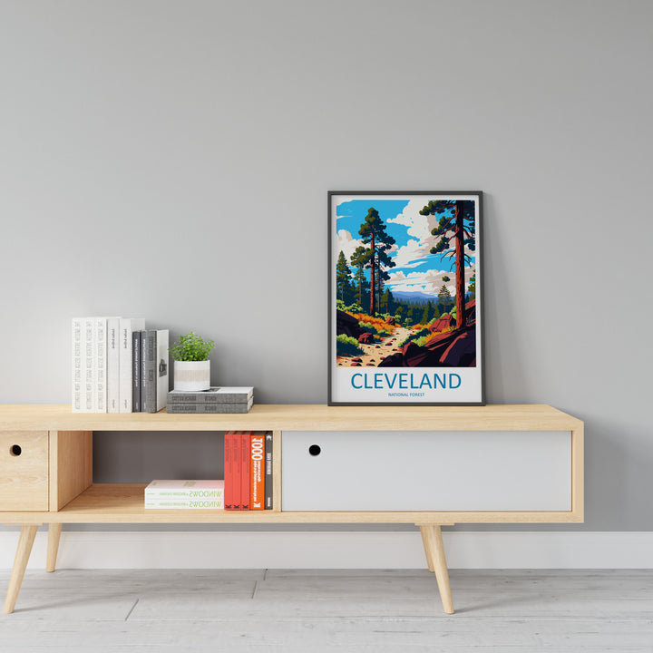 Cleveland National Forest Travel Print Wall Art Cleveland National Forest Wall Hanging Home Décor Cleveland National Forest Gift Art Lovers
